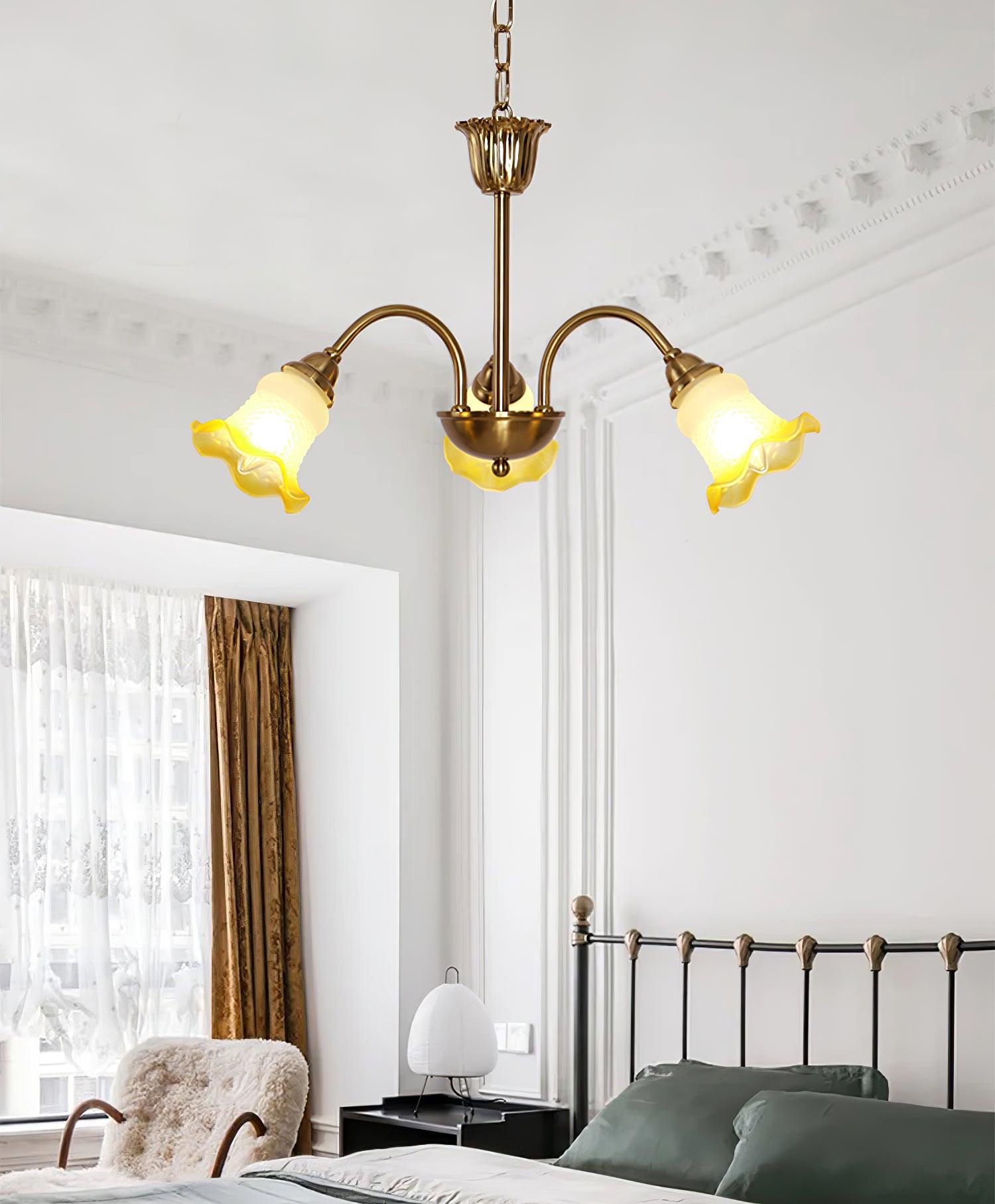 Diane Vintage Glass Chandelier - Blowlighting