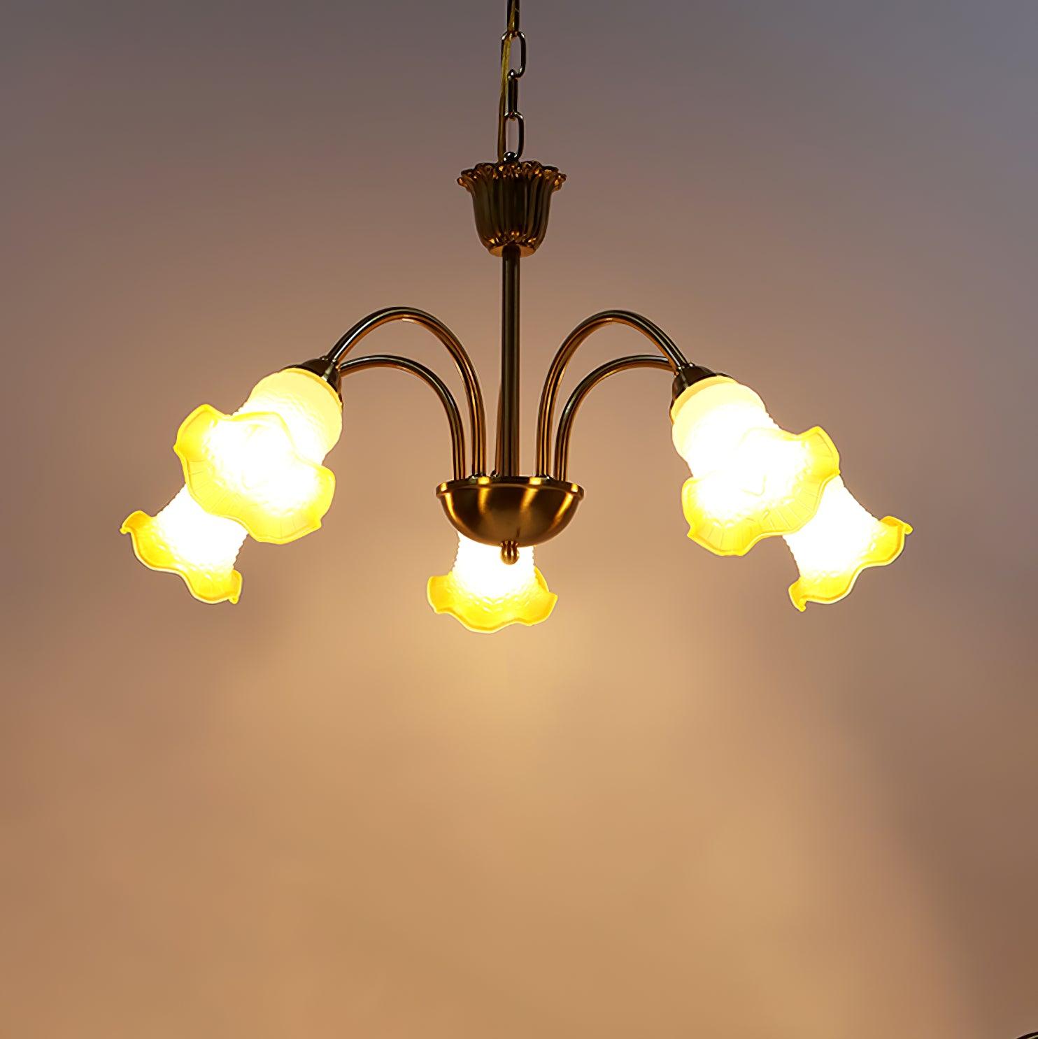 Diane Vintage Glass Chandelier - Blowlighting