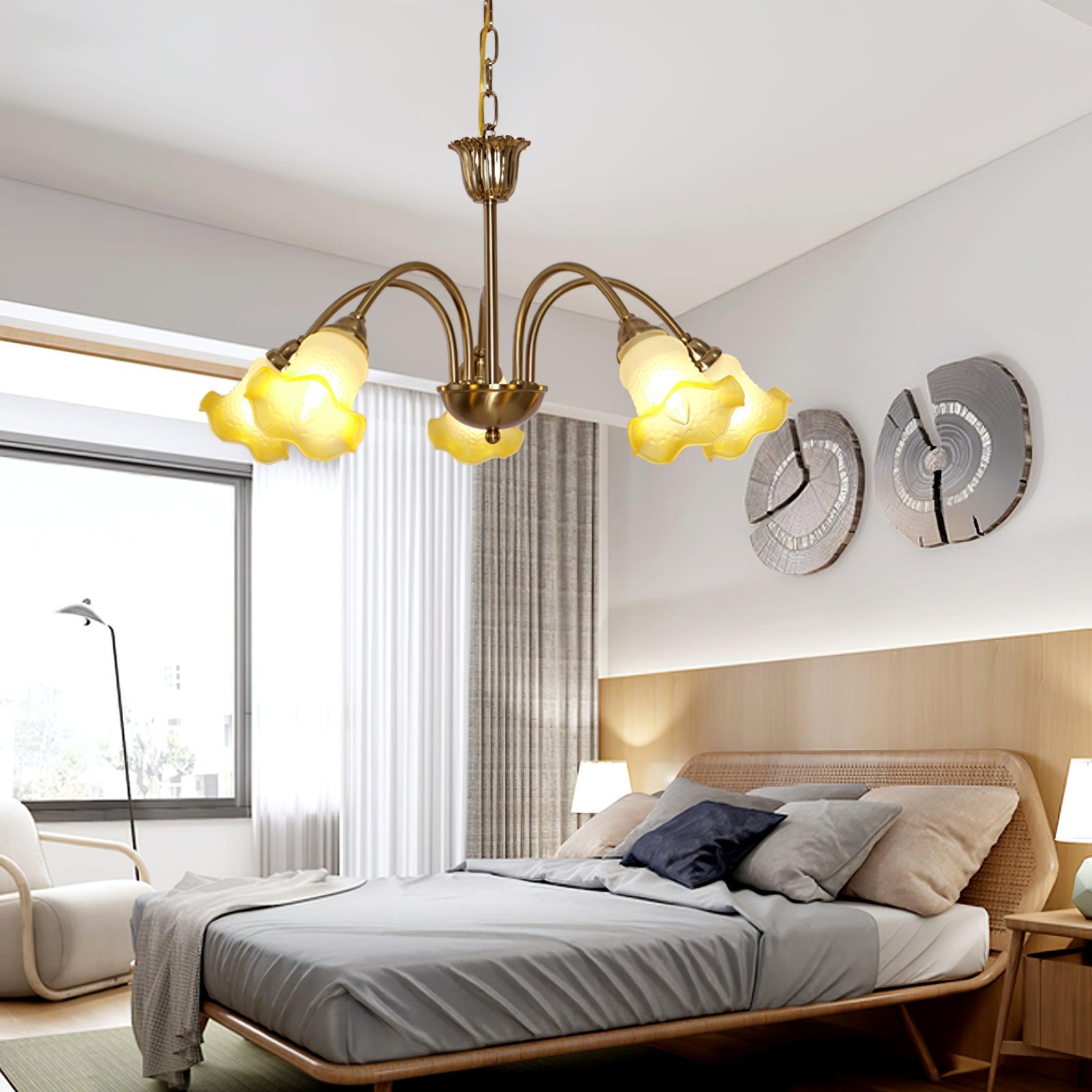 Diane Vintage Glass Chandelier - Blowlighting
