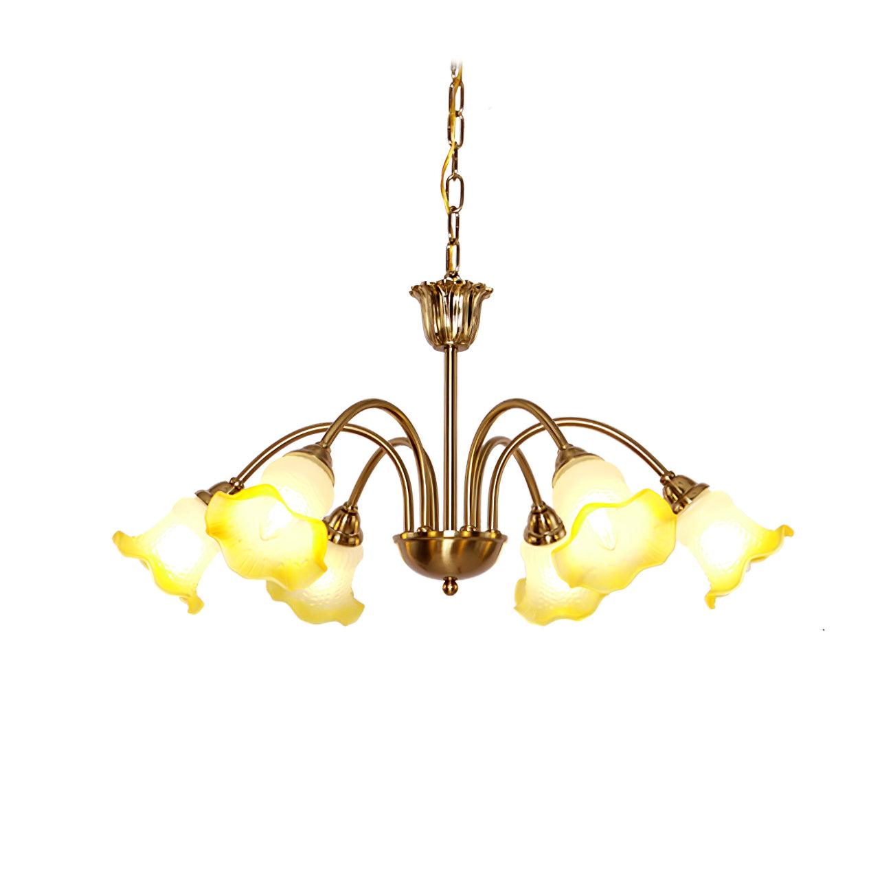 Diane Vintage Glass Chandelier - Blowlighting