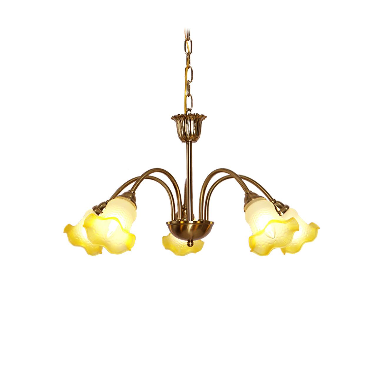 Diane Vintage Glass Chandelier - Blowlighting