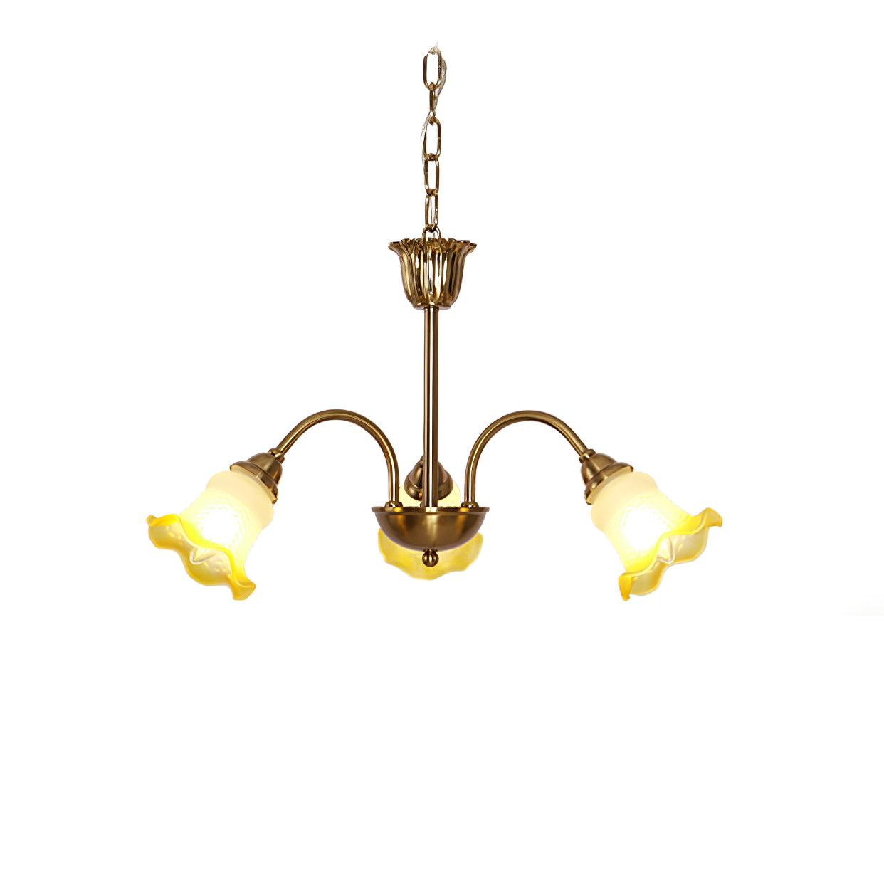 Diane Vintage Glass Chandelier - Blowlighting