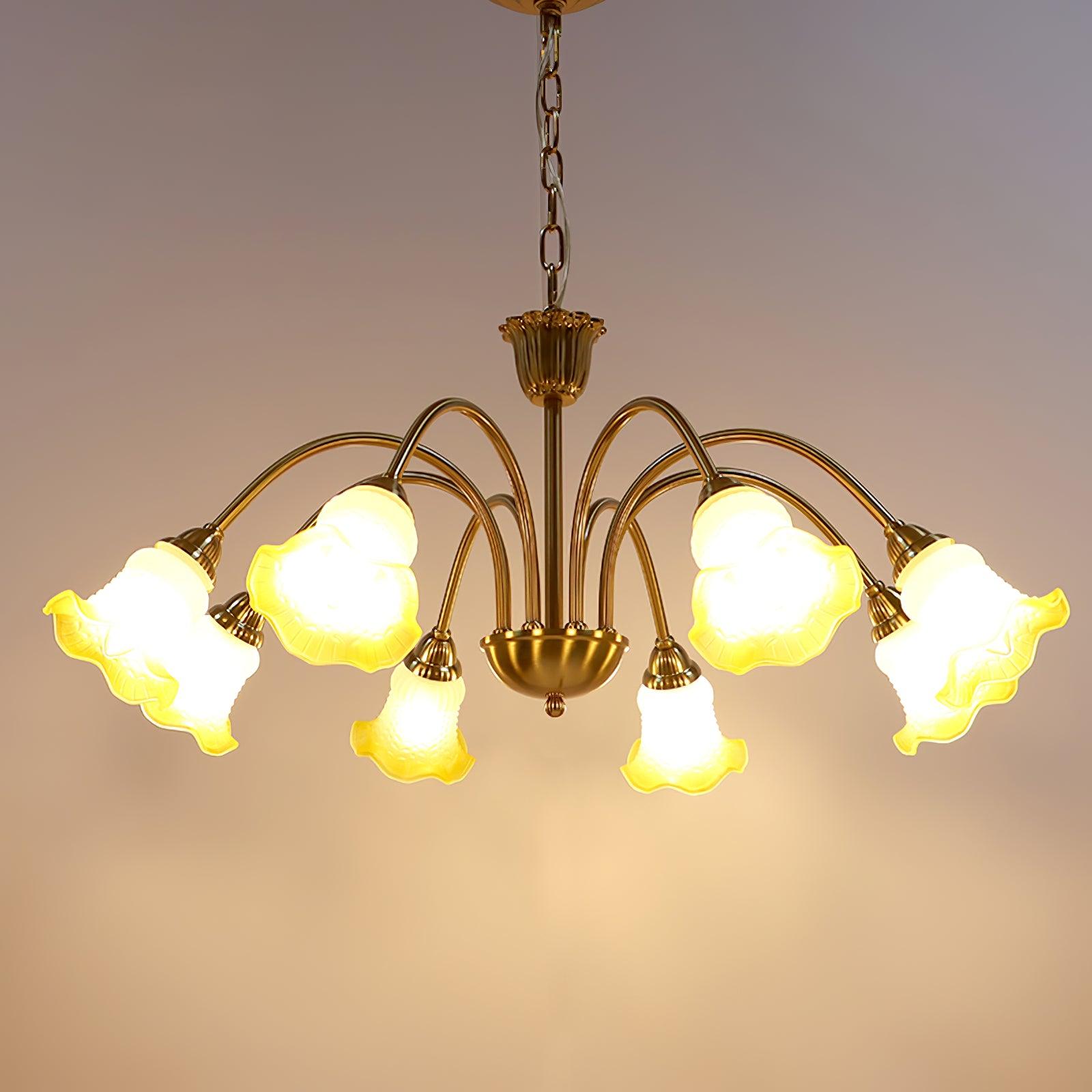 Diane Vintage Glass Chandelier - Blowlighting