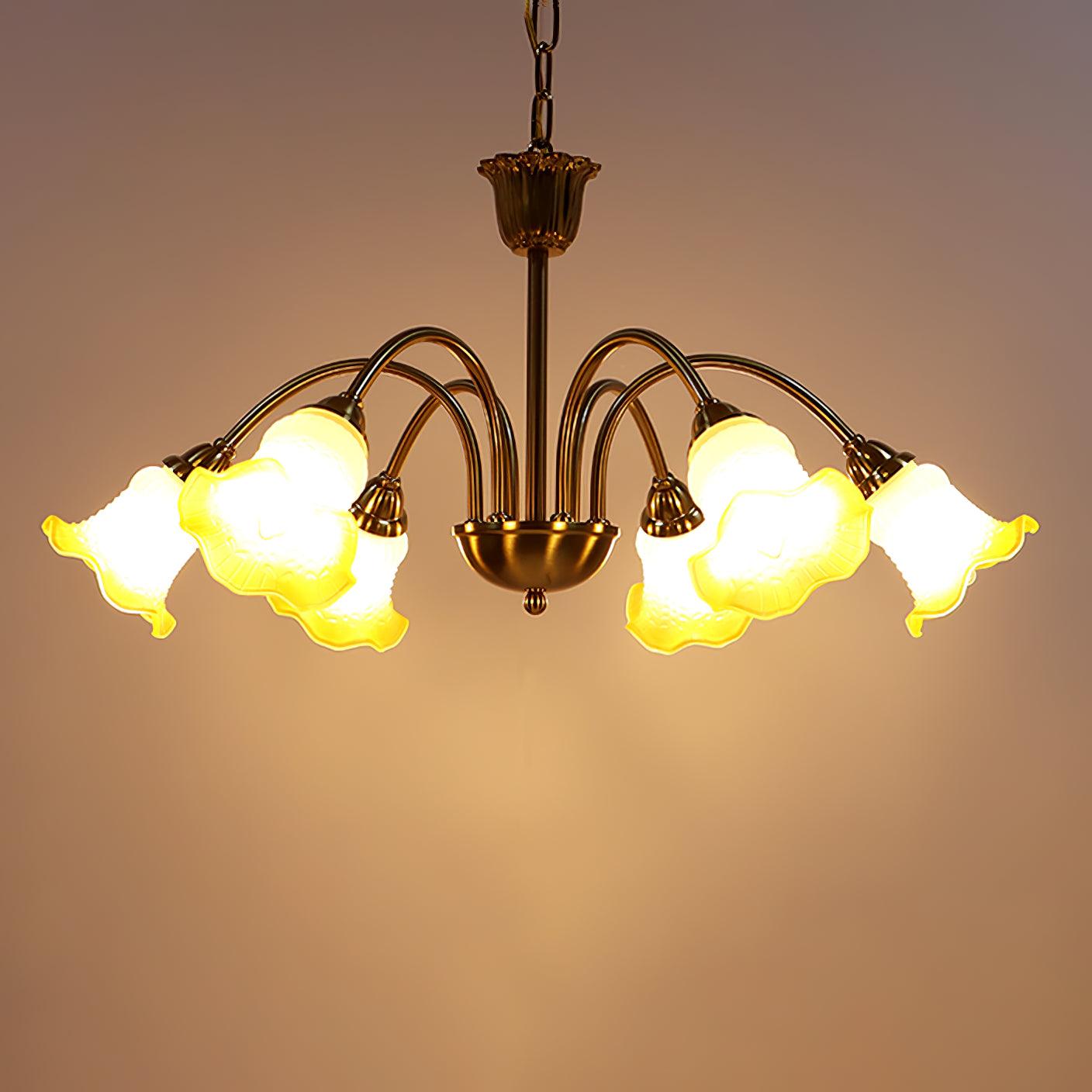 Diane Vintage Glass Chandelier - Blowlighting