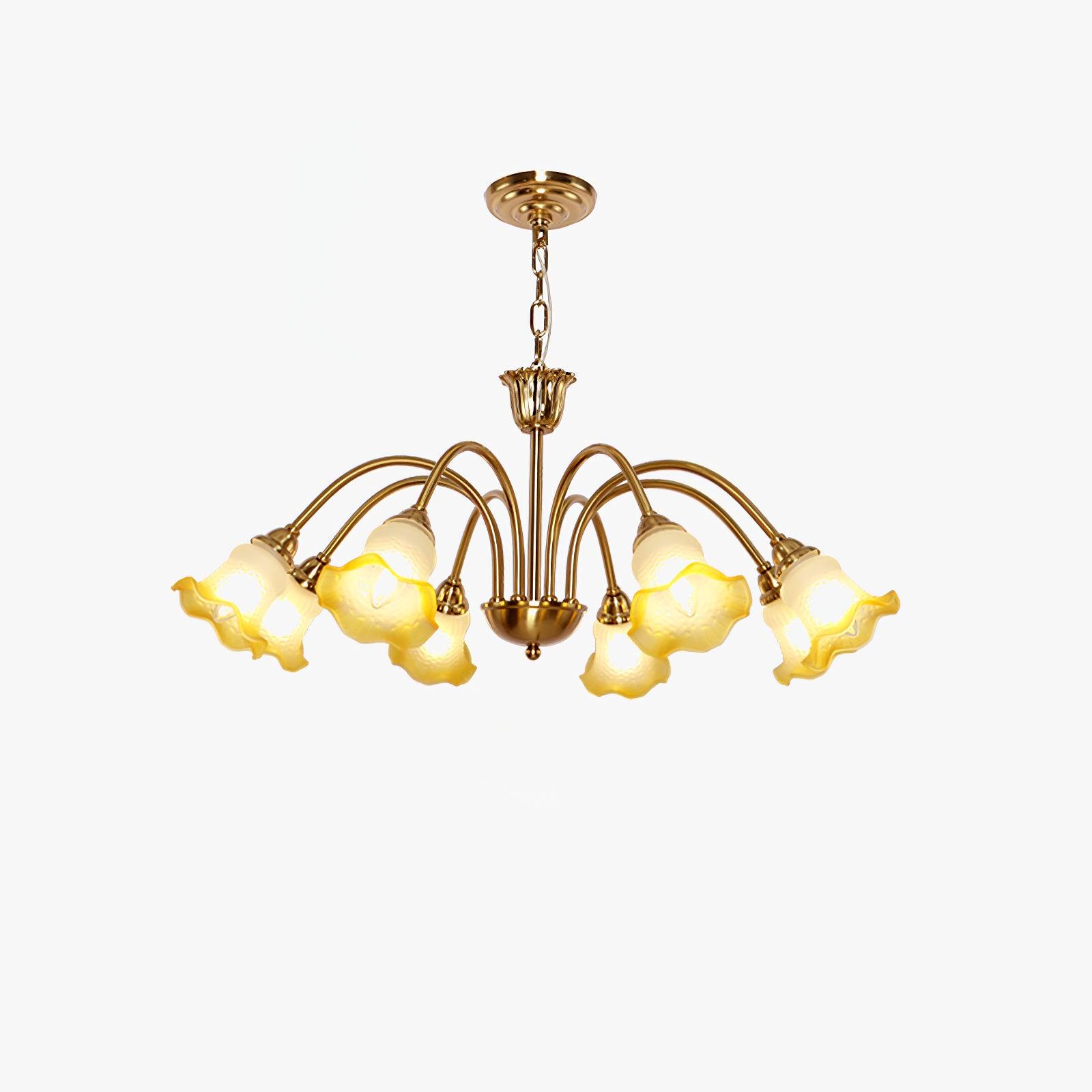 Diane Vintage Glass Chandelier - Blowlighting