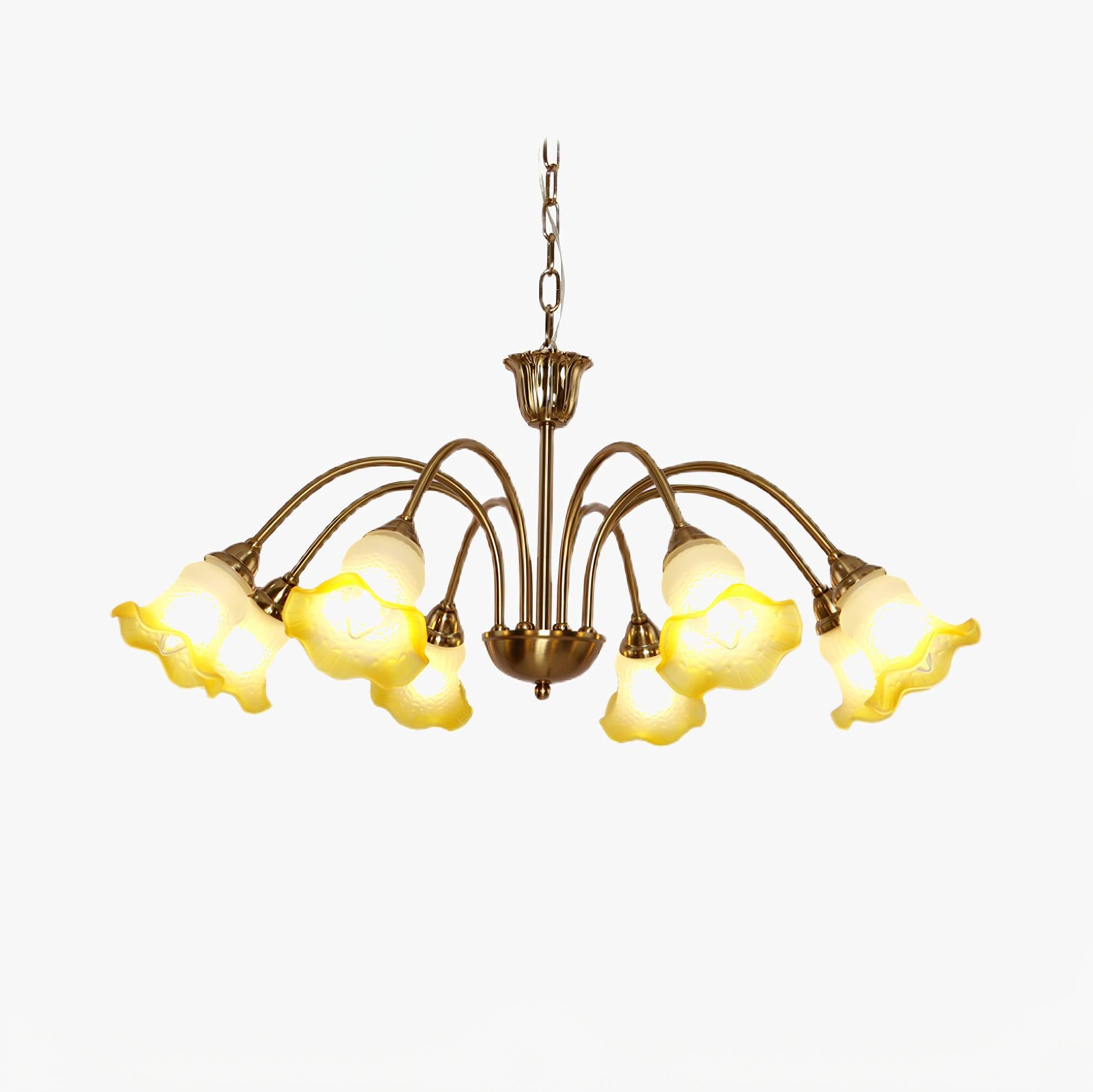 Diane Vintage Glass Chandelier - Blowlighting
