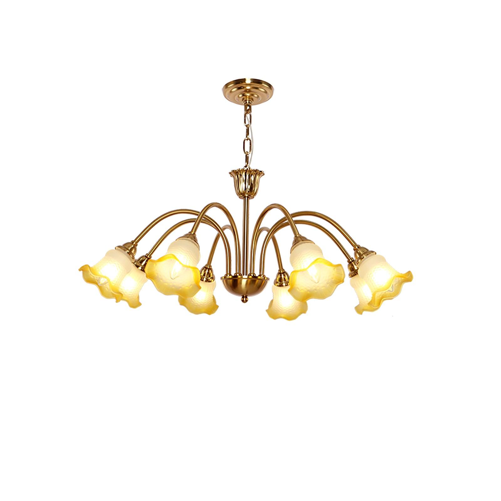 Diane Vintage Glass Chandelier - Blowlighting