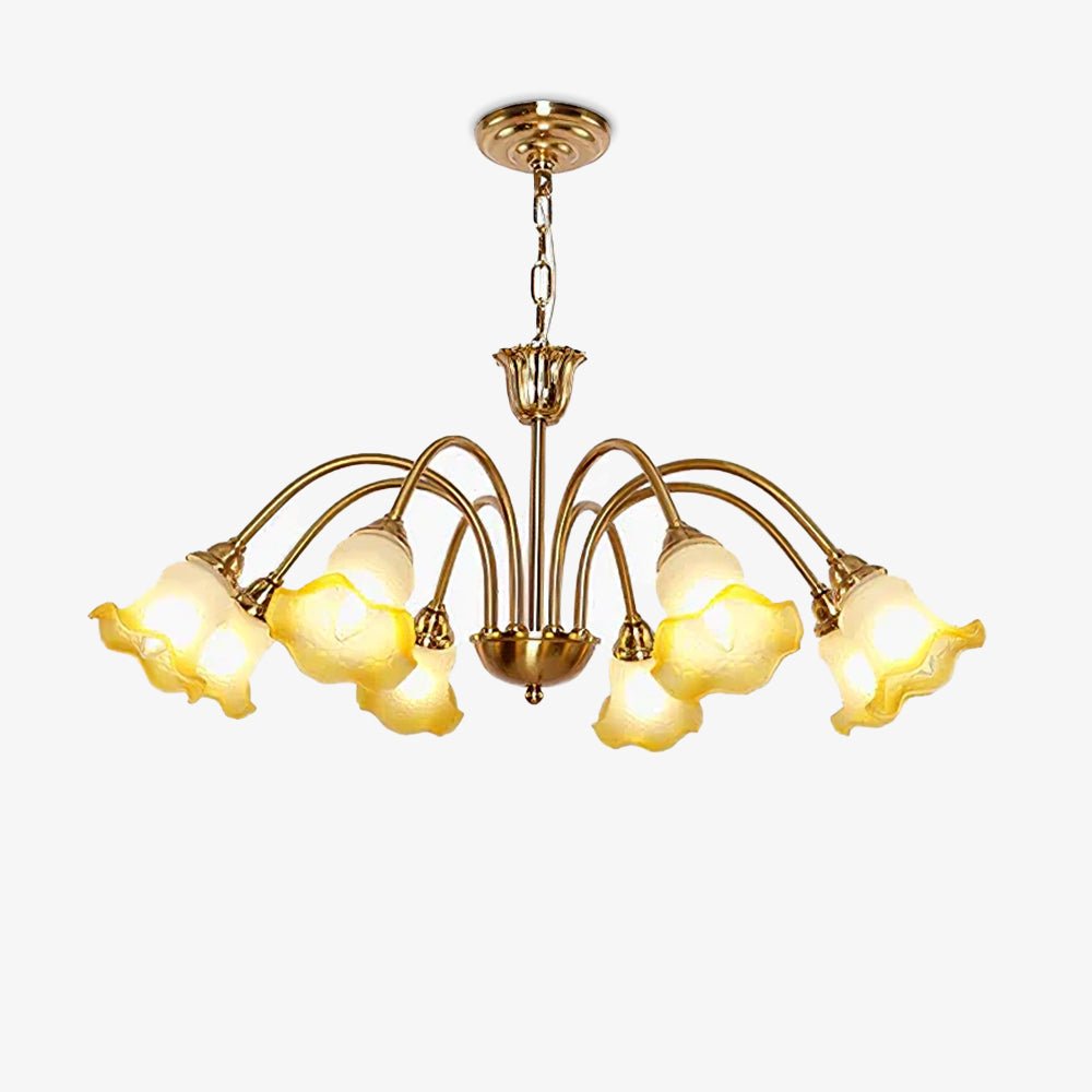 Diane Vintage Glass Chandelier - Blowlighting