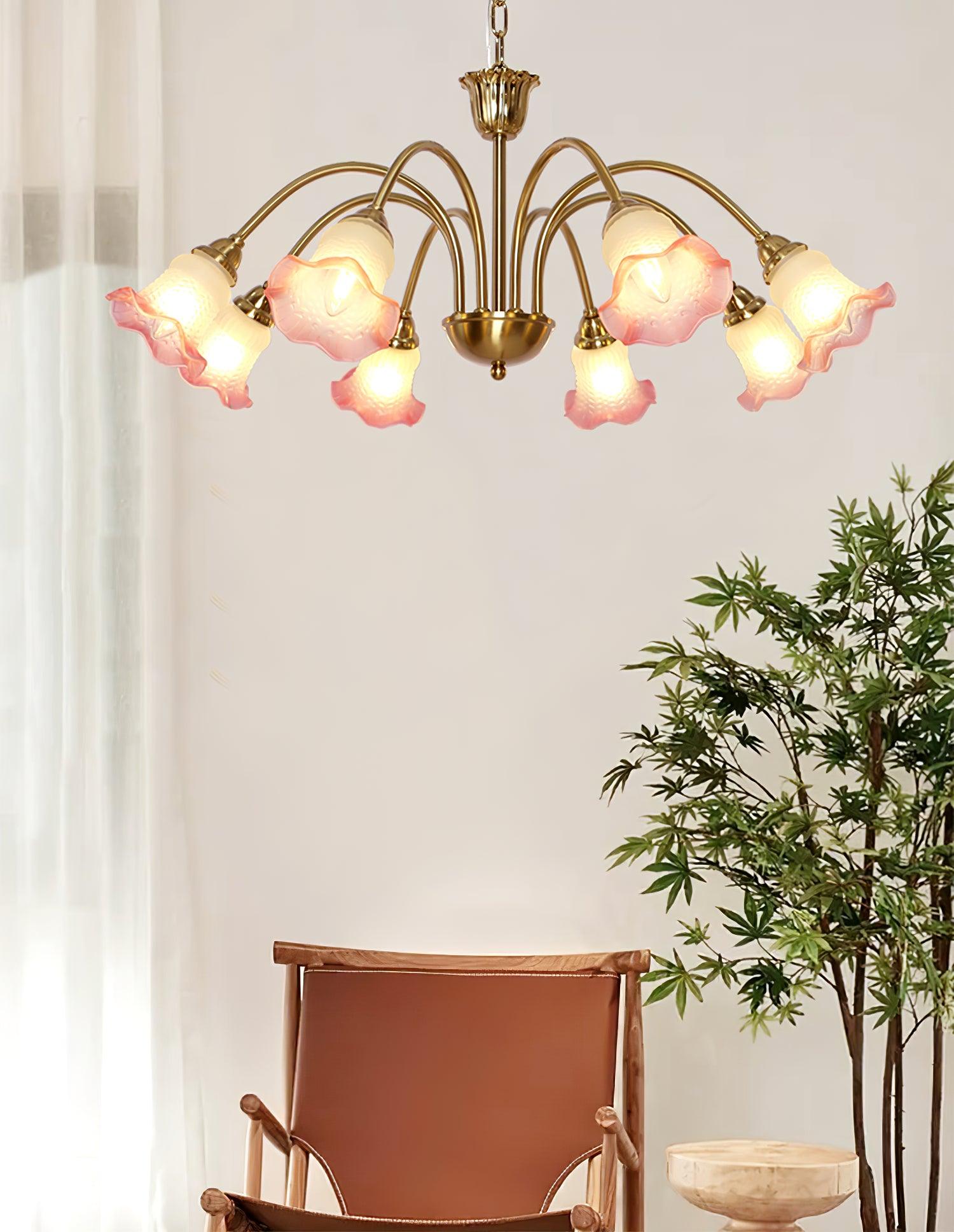 Diane Vintage Glass Chandelier - Blowlighting
