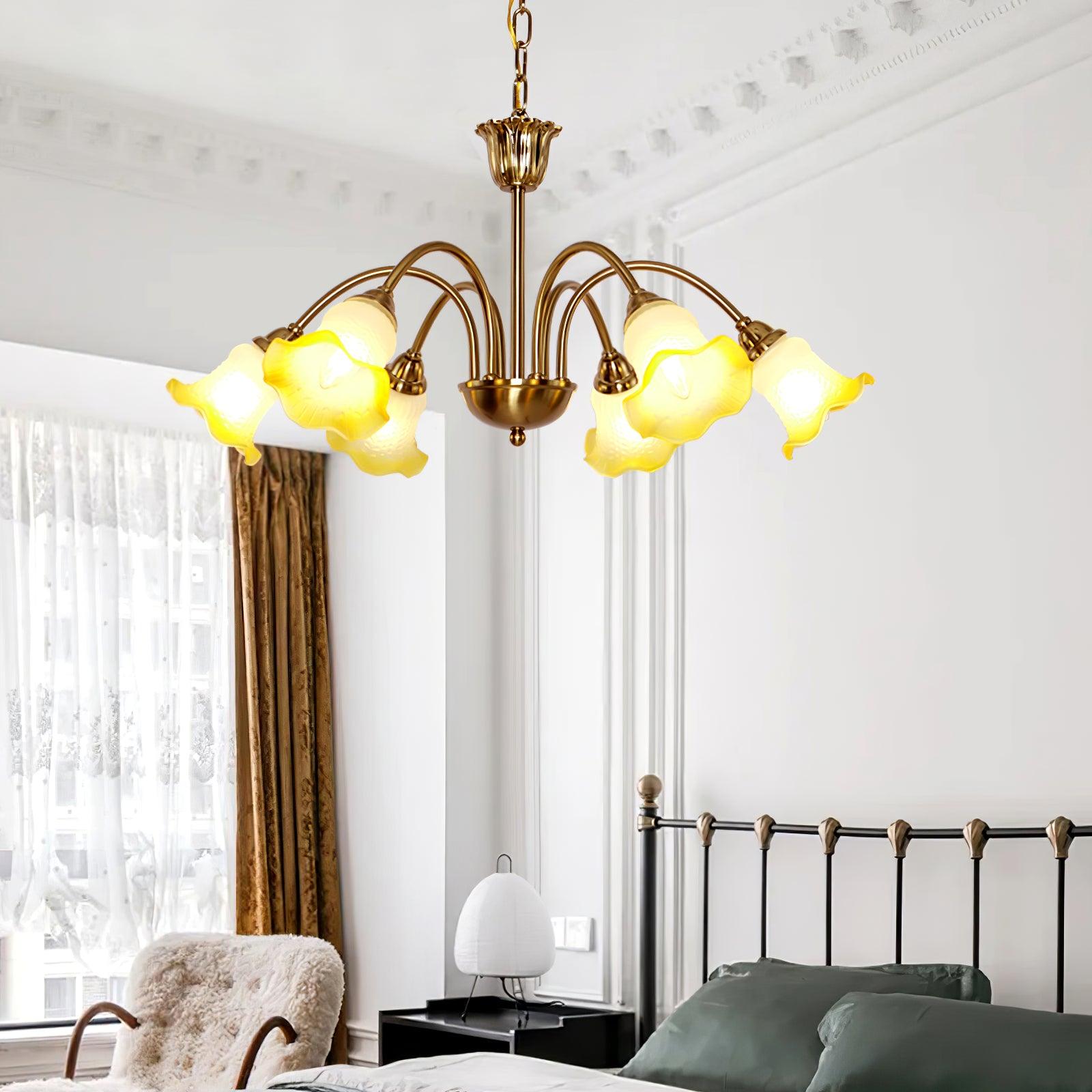 Diane Vintage Glass Chandelier - Blowlighting