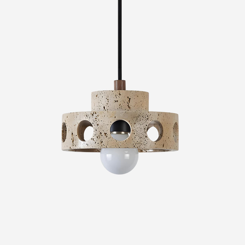 Stratum Modern Travertine Pendant Lamp