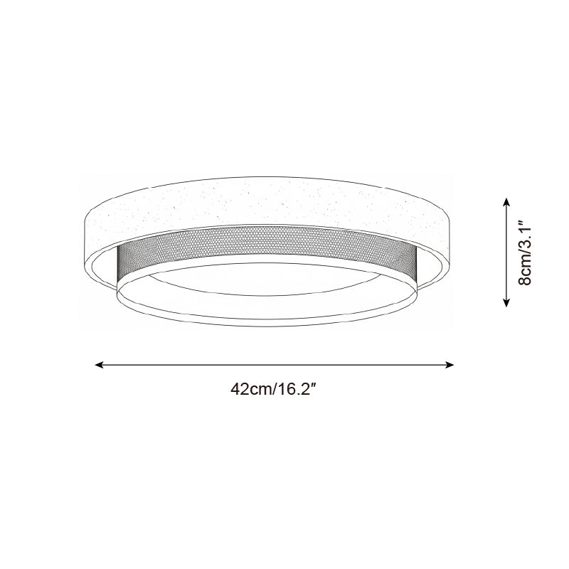 Morsen Minimalist Travertine Ceiling Light