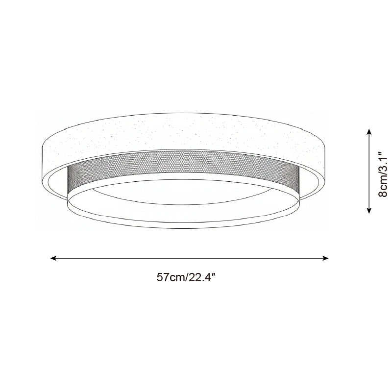 Morsen Minimalist Travertine Ceiling Light