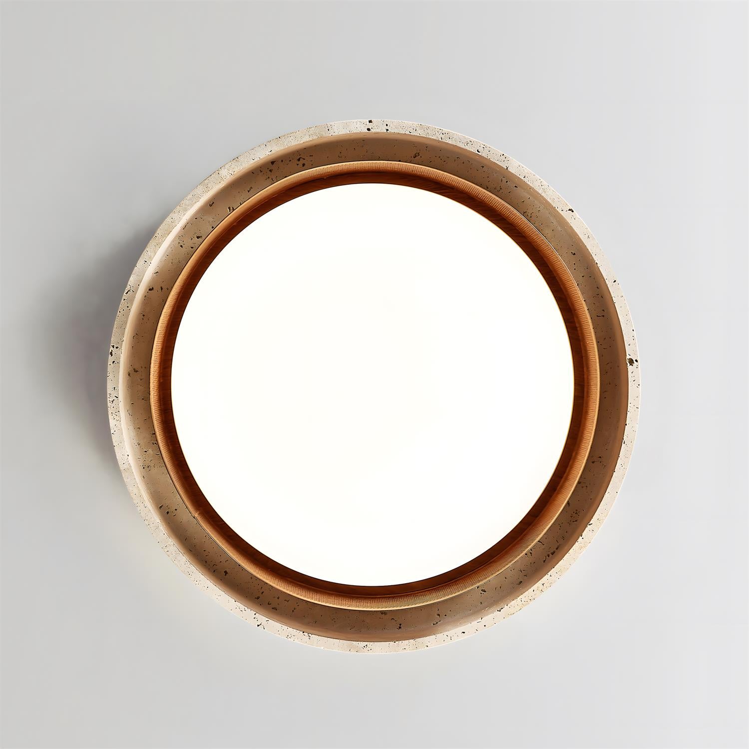 Morsen Minimalist Travertine Ceiling Light