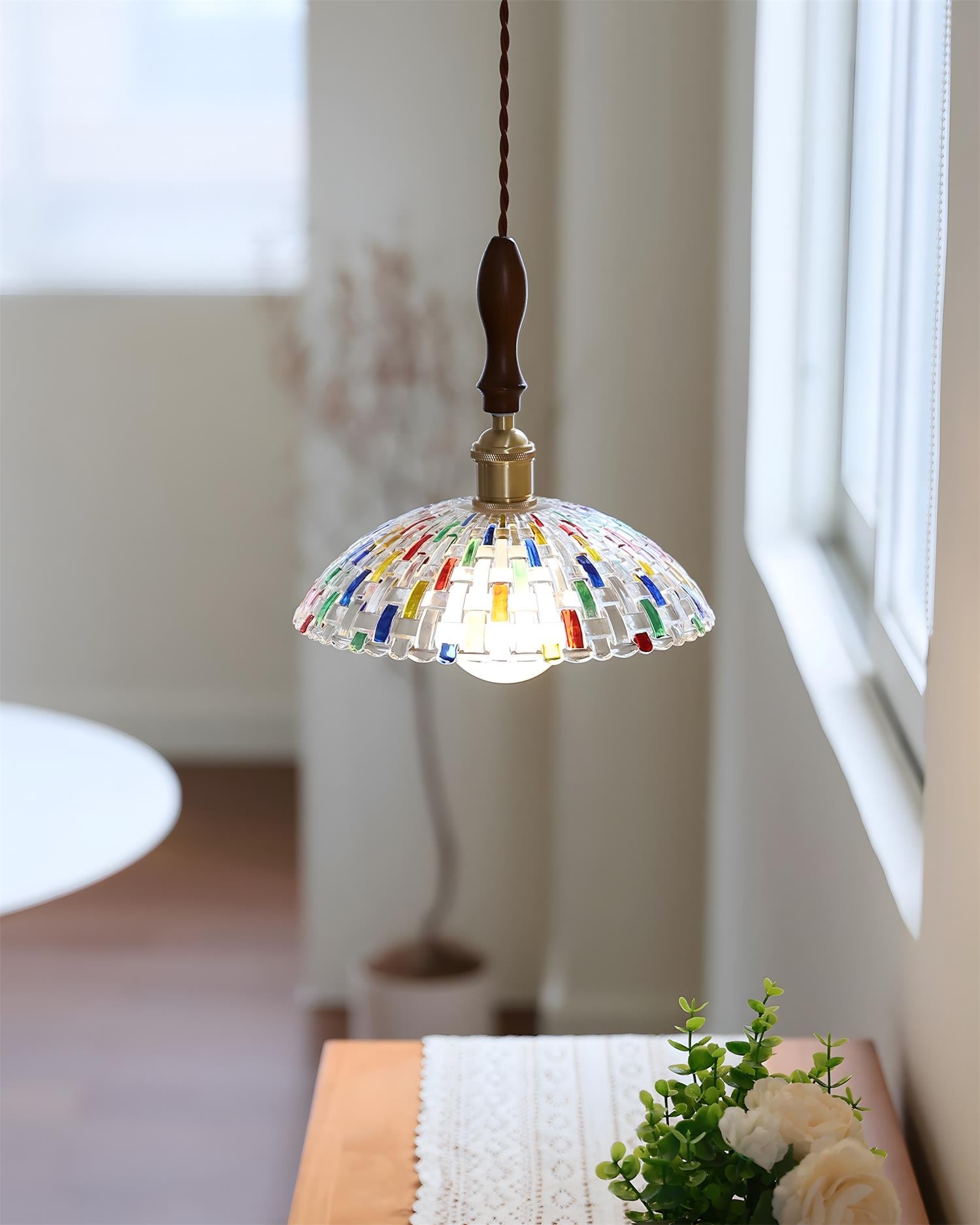 Mosaicra Bohemian Glass Pendant Light