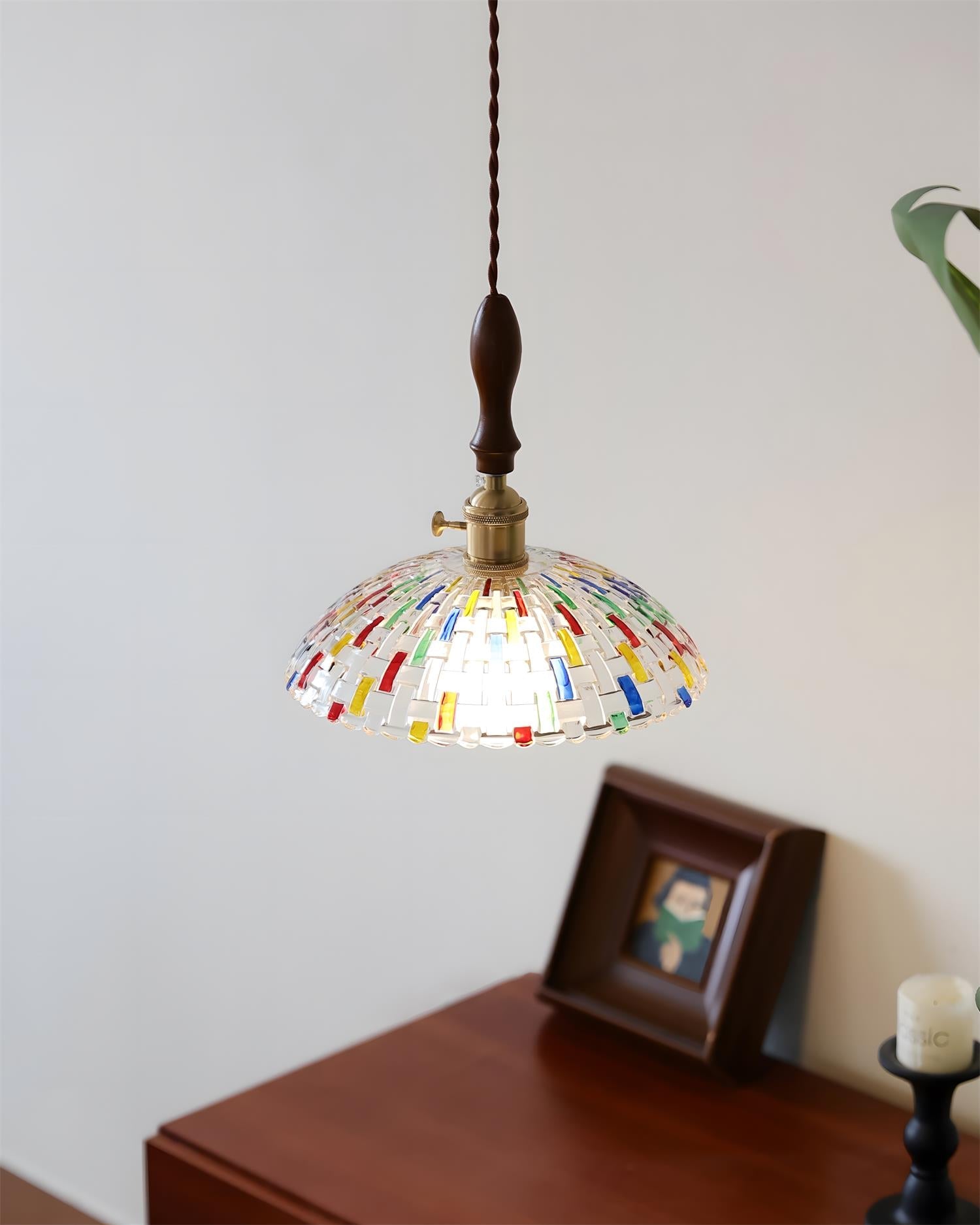 Mosaicra Bohemian Glass Pendant Light