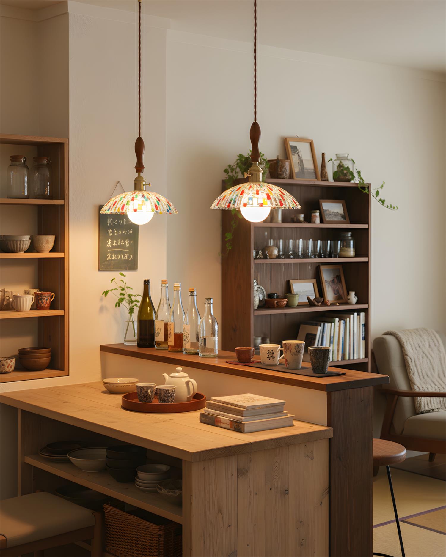Mosaicra Bohemian Glass Pendant Light