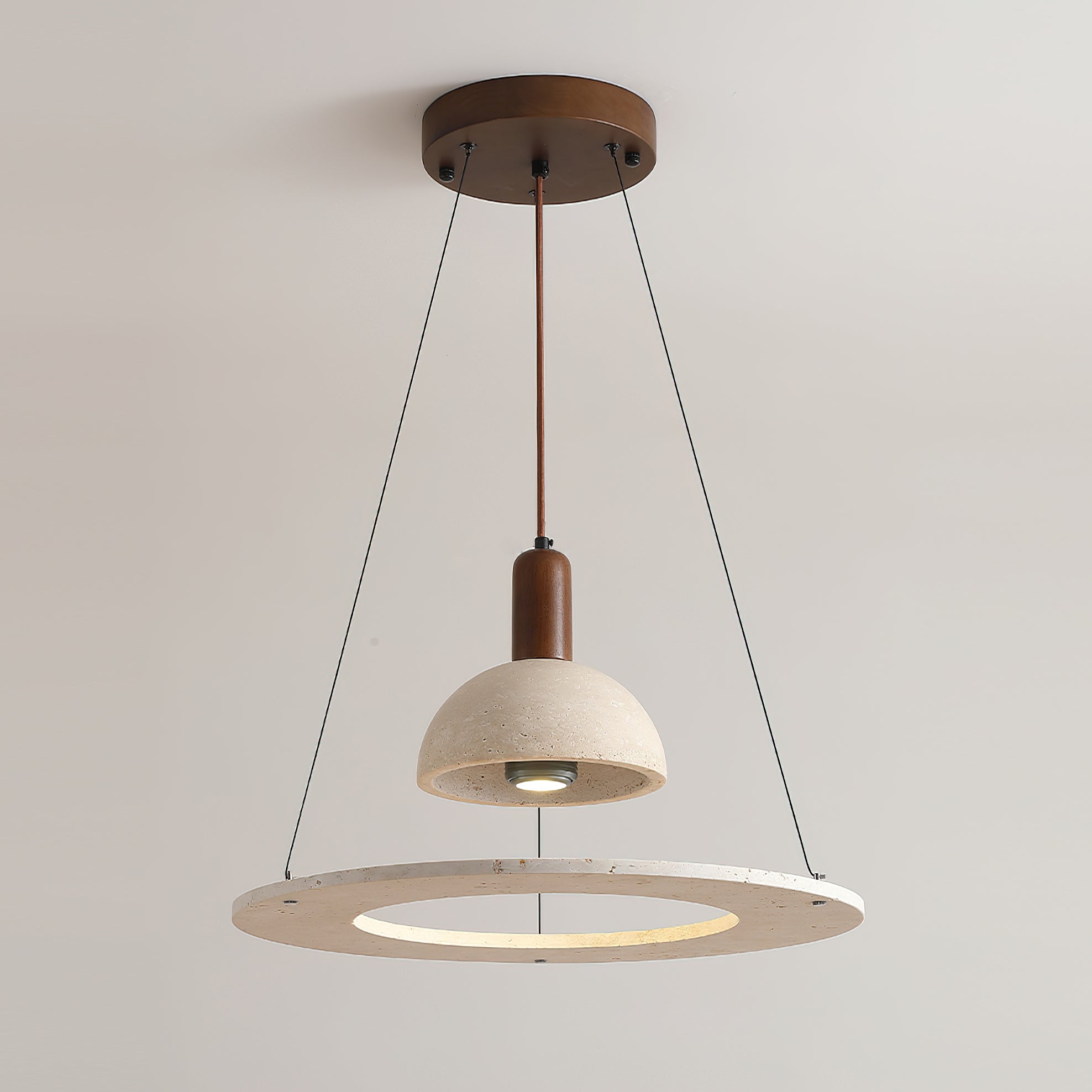 Moshi Contemporary Travertine Pendant Light