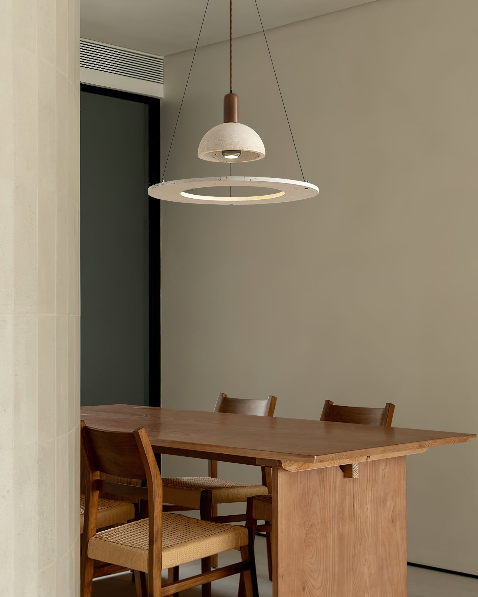 Moshi Contemporary Travertine Pendant Light