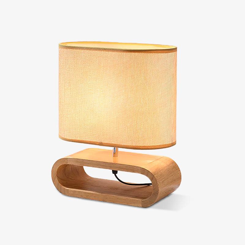 Loop Rustic Wood Table Lamp - Blowlighting