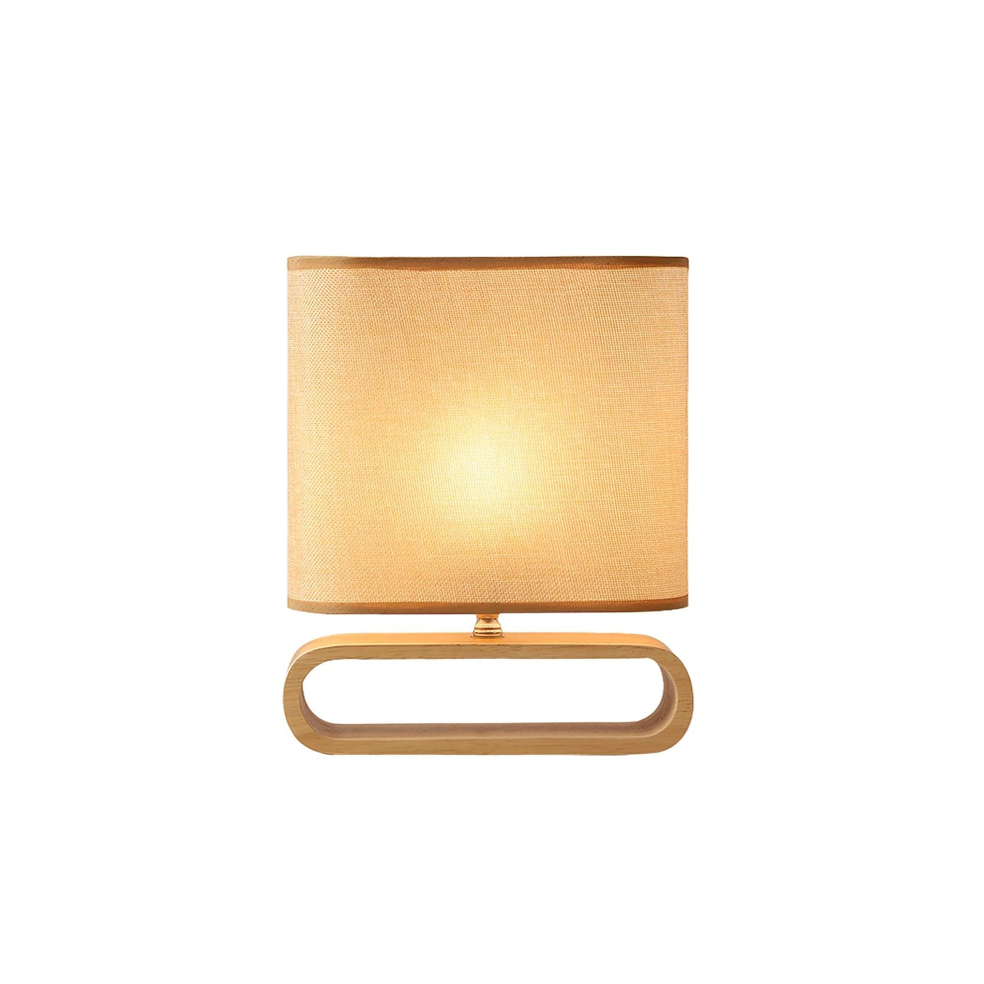 Loop Rustic Wood Table Lamp - Blowlighting