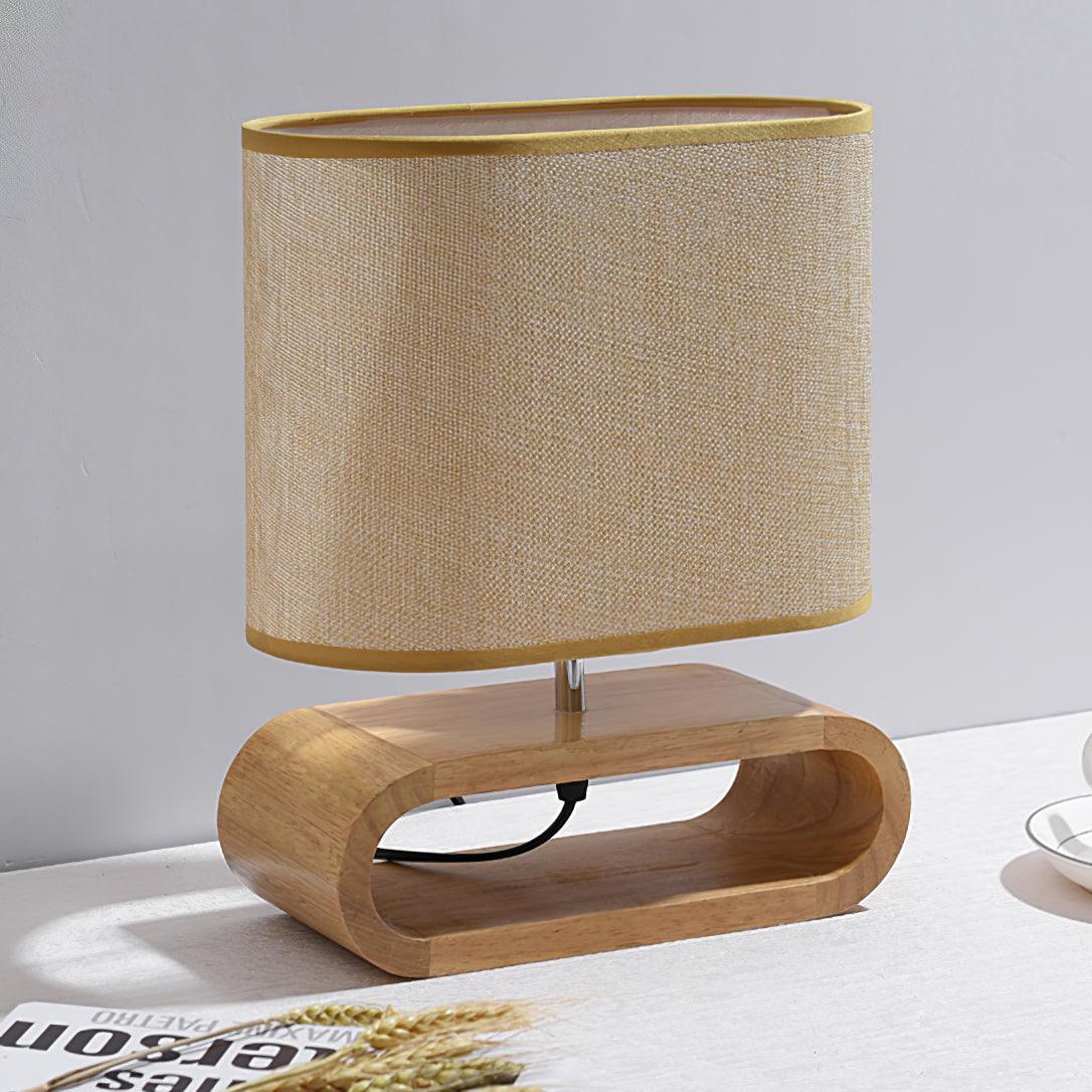 Loop Rustic Wood Table Lamp - Blowlighting