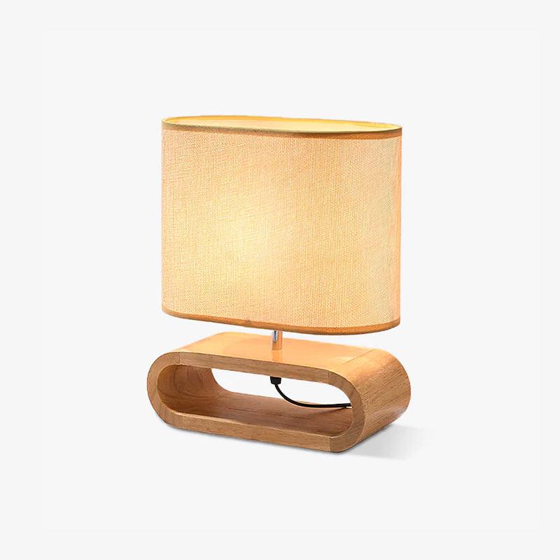 Loop Rustic Wood Table Lamp - Blowlighting