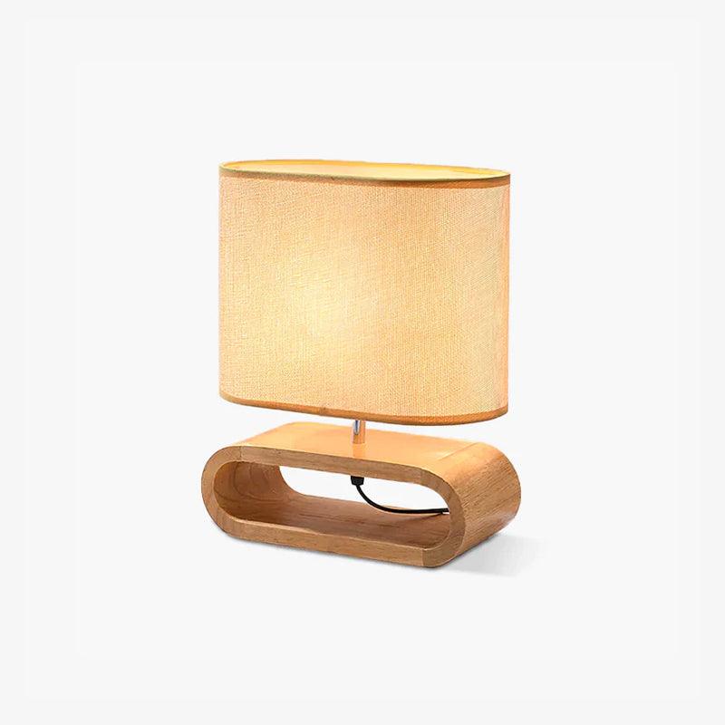 Loop Rustic Wood Table Lamp - Blowlighting