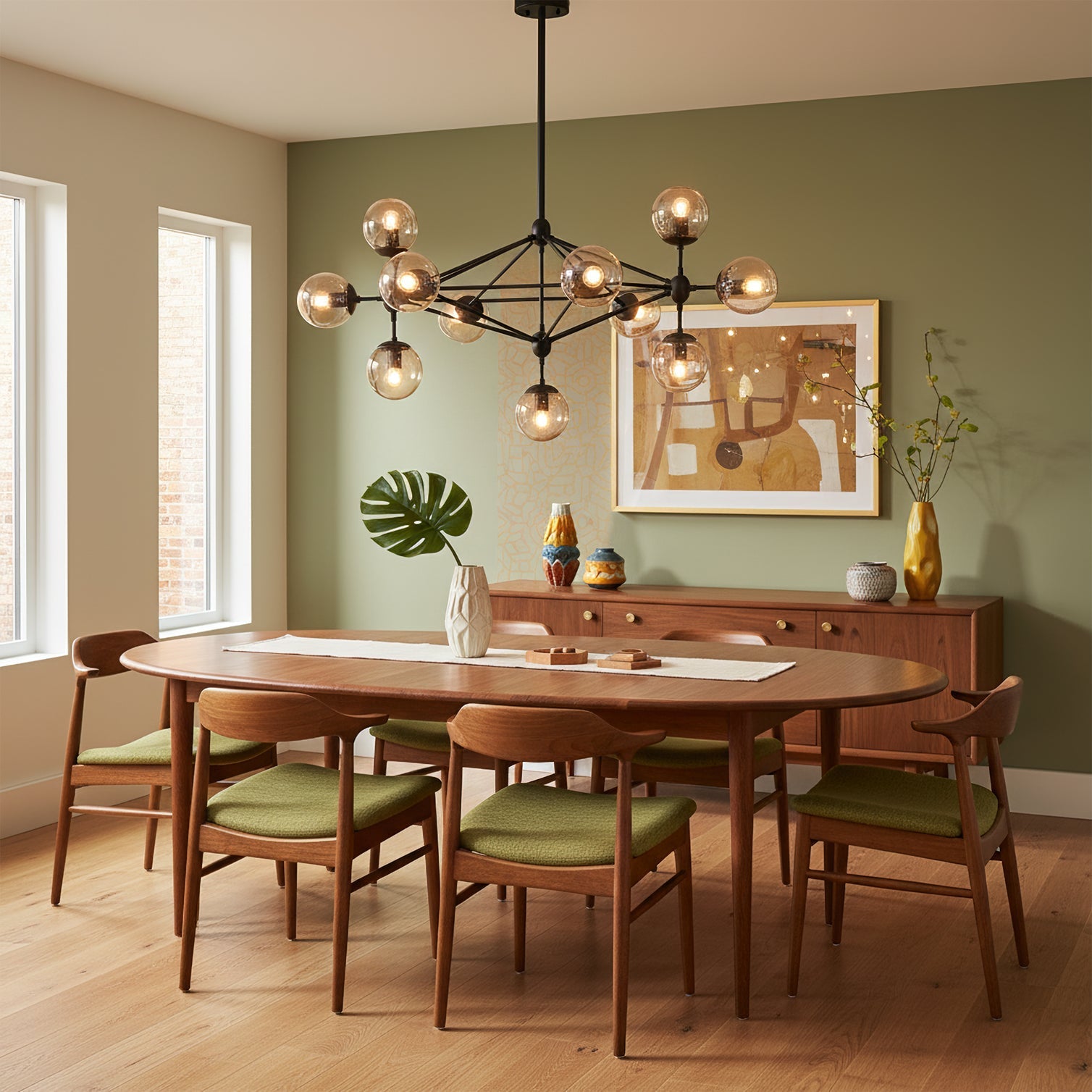 Moto Modern Glass Chandelier