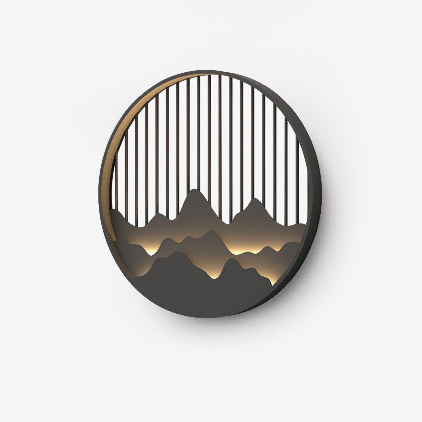 Sumi Mountain Circular Wall Light - Blowlighting
