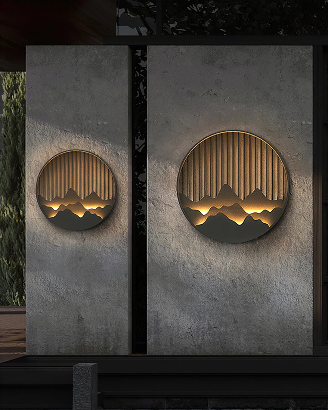 Sumi Mountain Circular Wall Light - Blowlighting