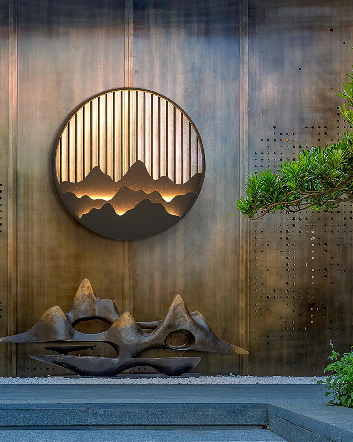 Sumi Mountain Circular Wall Light - Blowlighting