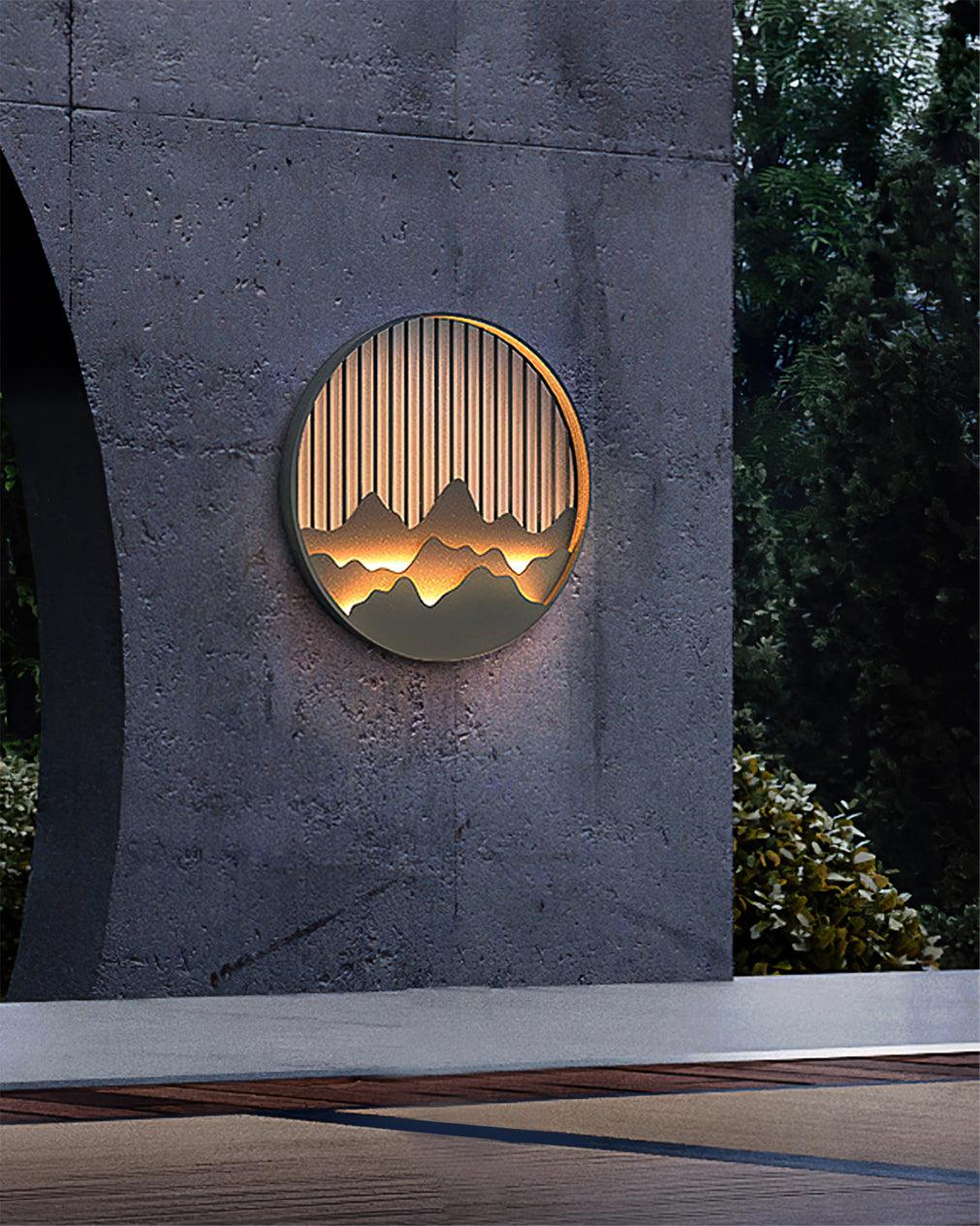 Sumi Mountain Circular Wall Light - Blowlighting