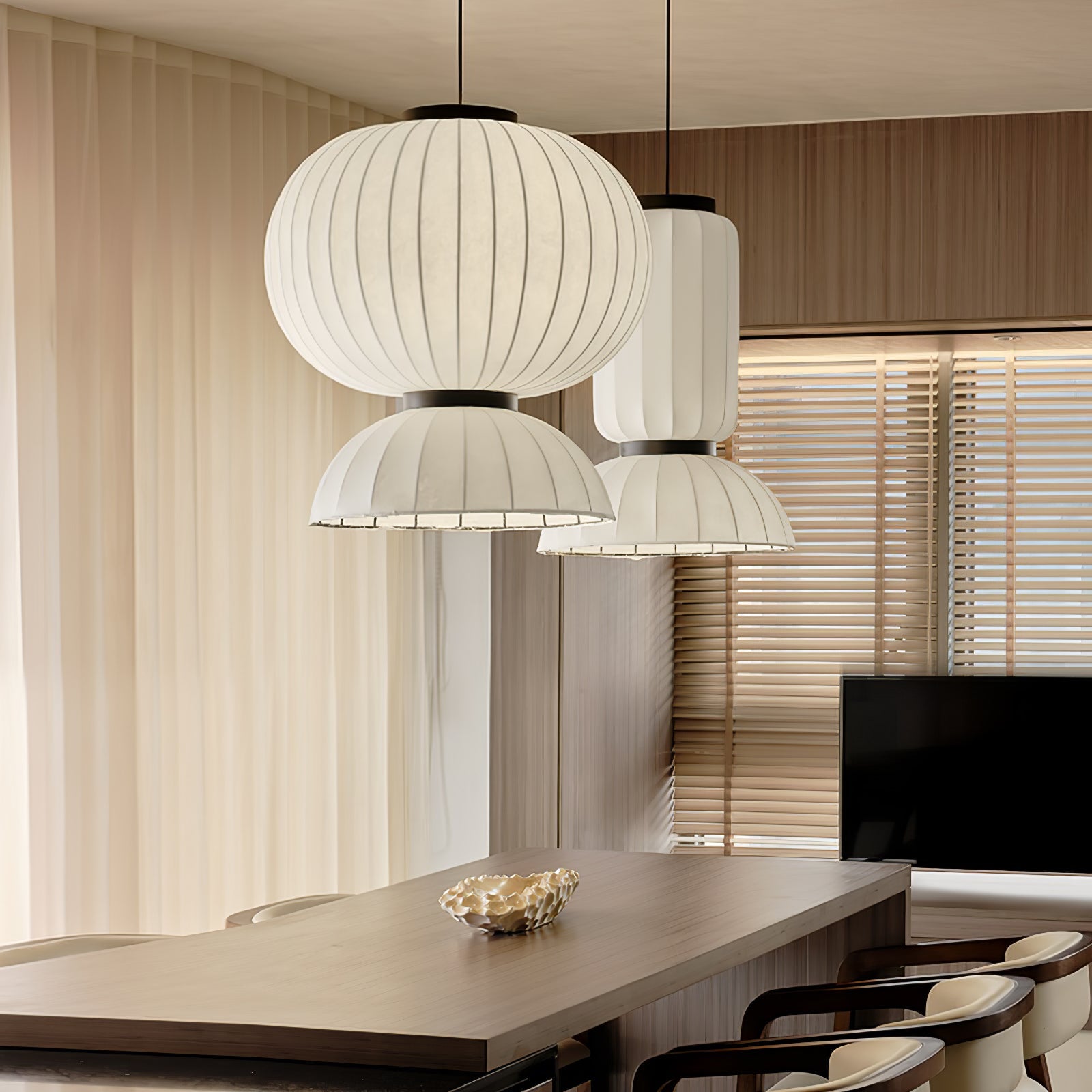 Eurzorion Silk Lantern Pendant Light - Blowlighting