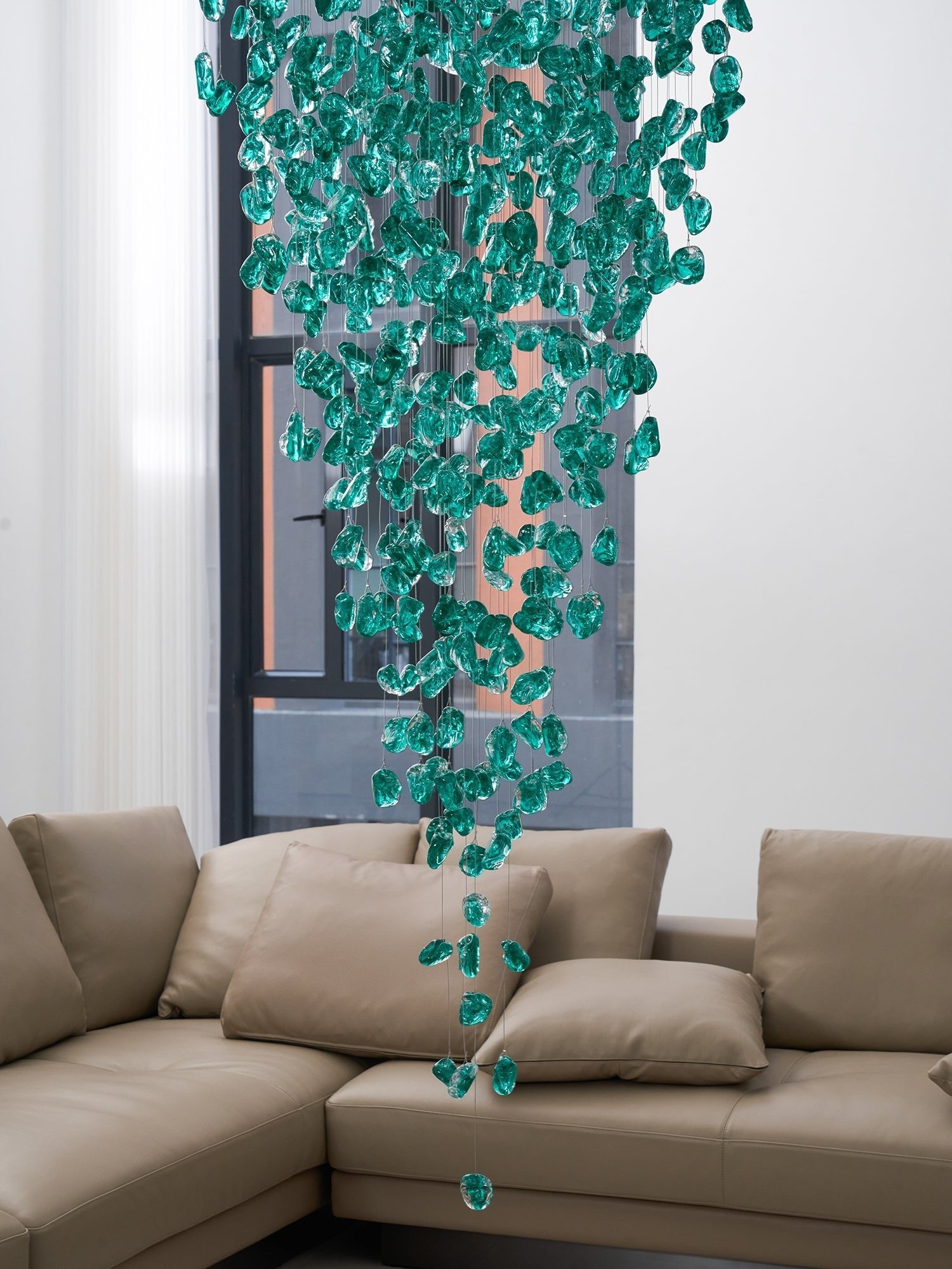 Veshaa Postmodern Luxury Stone Crystal Chandelier - Blowlighting