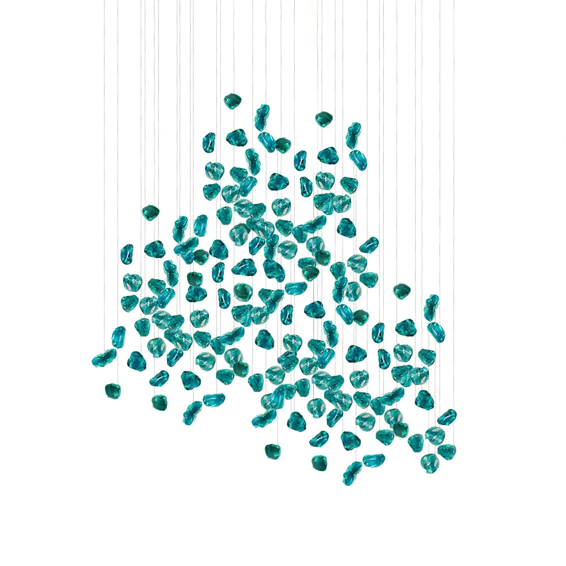 Veshaa Postmodern Luxury Stone Crystal Chandelier - Blowlighting