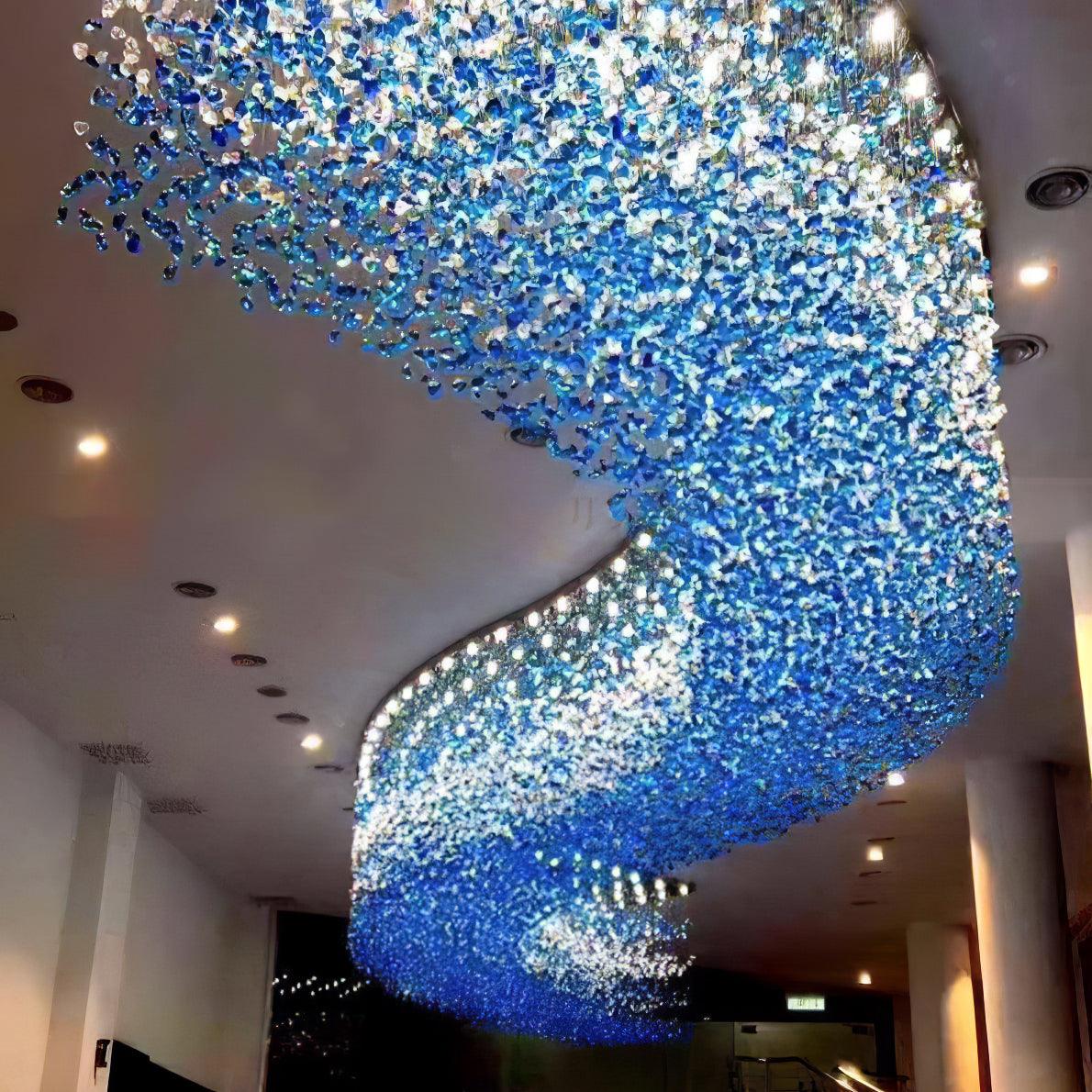 Veshaa Postmodern Luxury Stone Crystal Chandelier - Blowlighting