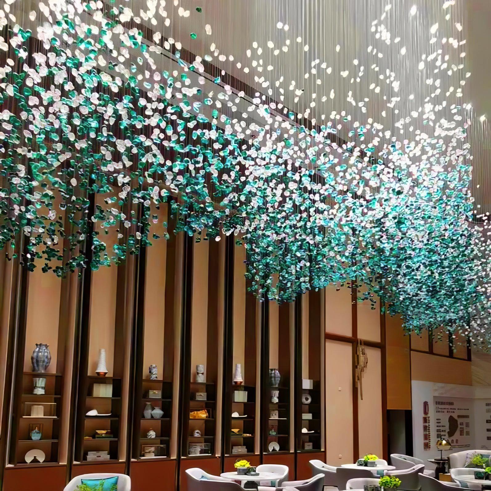 Veshaa Postmodern Luxury Stone Crystal Chandelier - Blowlighting