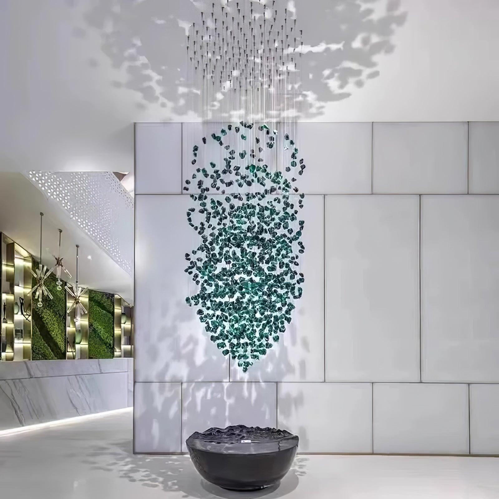 Veshaa Postmodern Luxury Stone Crystal Chandelier - Blowlighting
