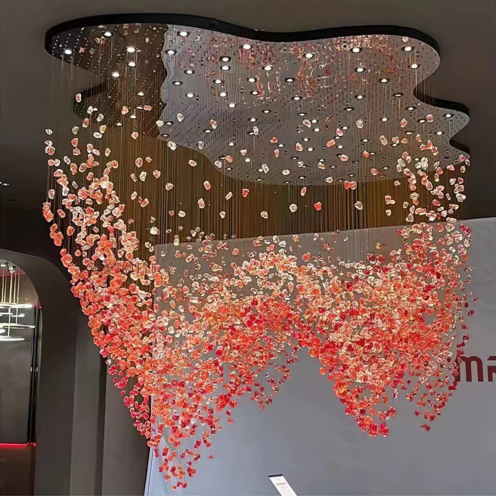 Veshaa Postmodern Luxury Stone Crystal Chandelier - Blowlighting