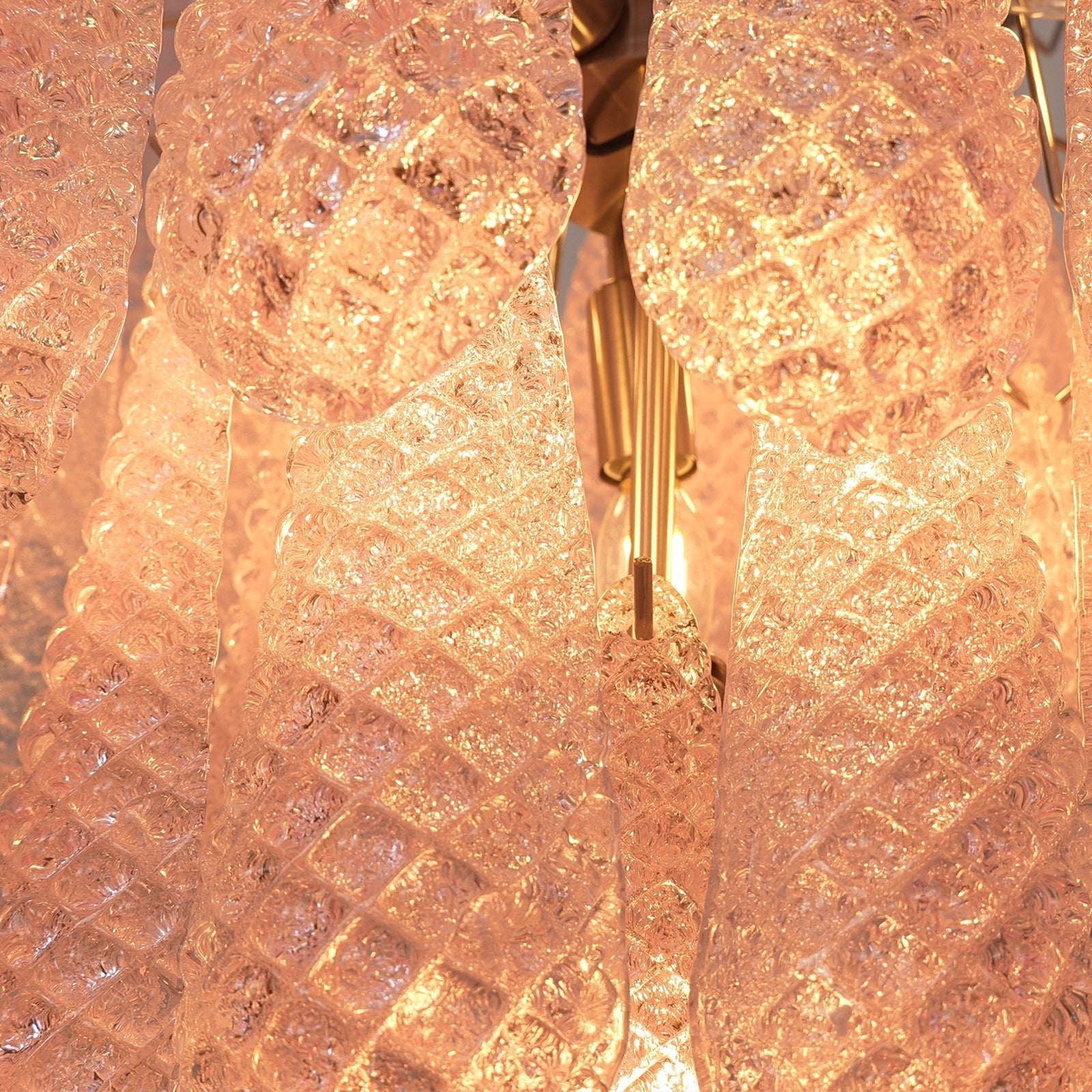 Aurora Chandelier Pink Dewdrop Cascading Romantic - Blowlighting