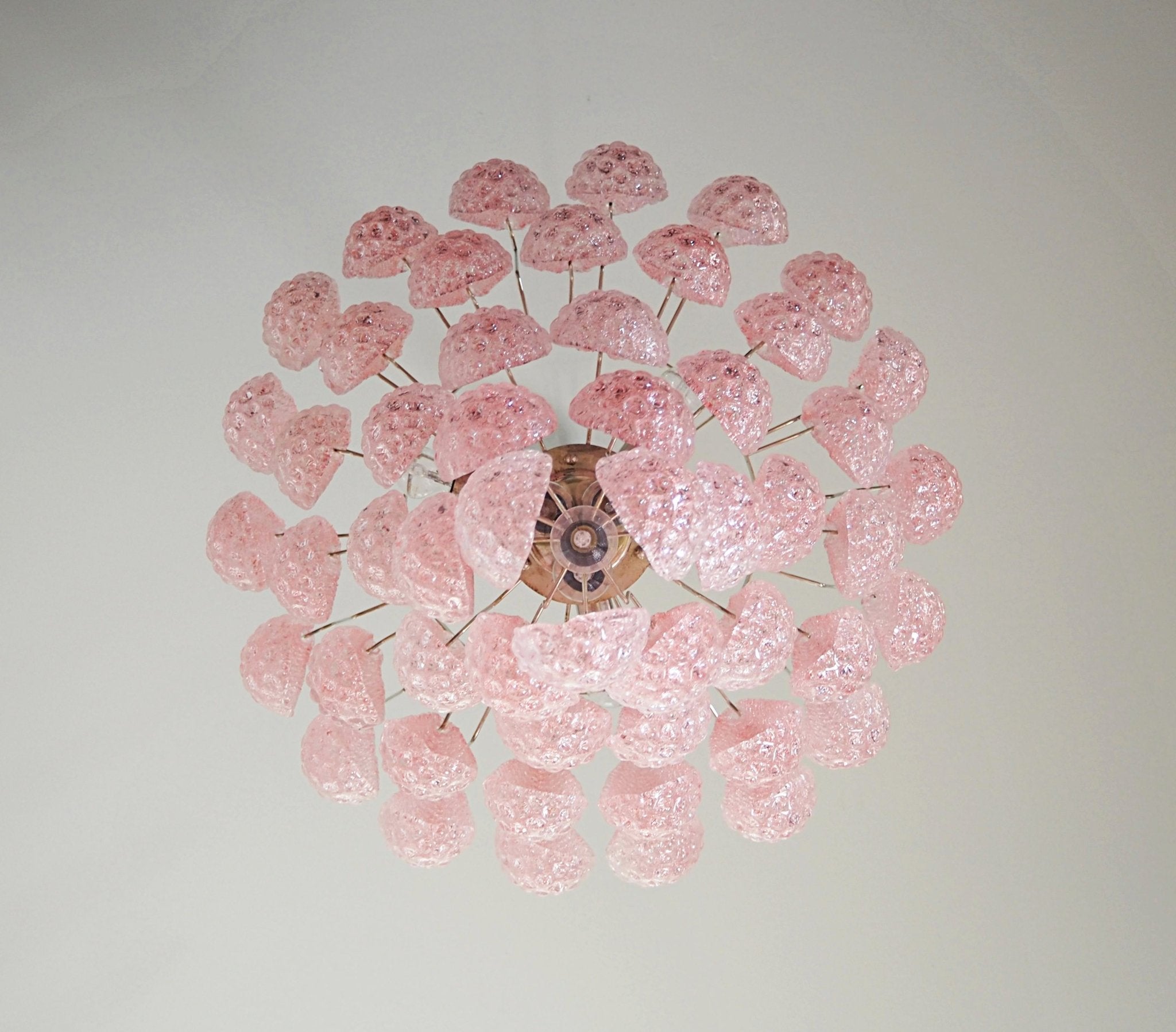 Aurora Chandelier Pink Dewdrop Cascading Romantic - Blowlighting