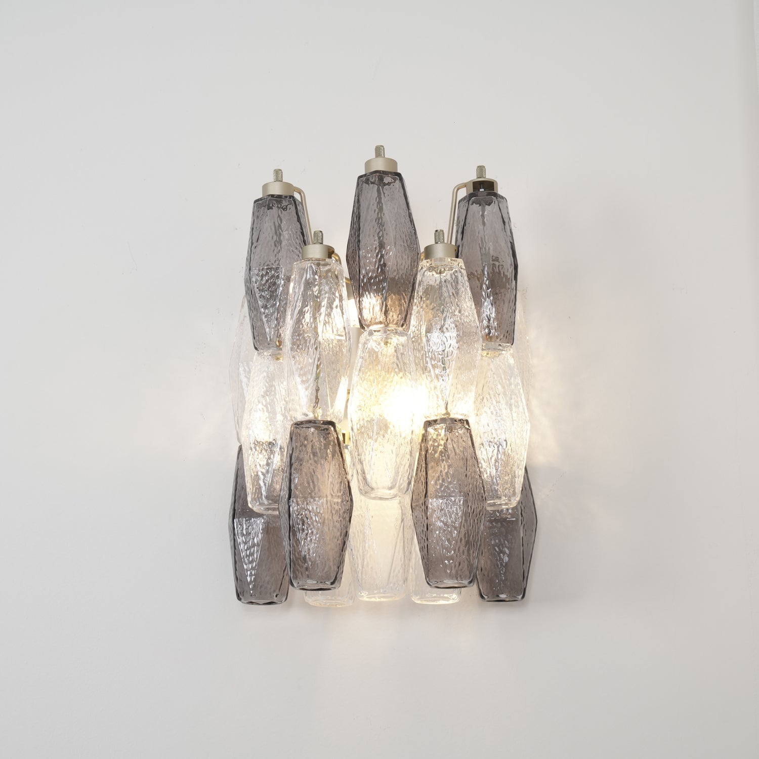 Aurora Wall Lamp Rhombus Glass Tiered Contemporary - Blowlighting