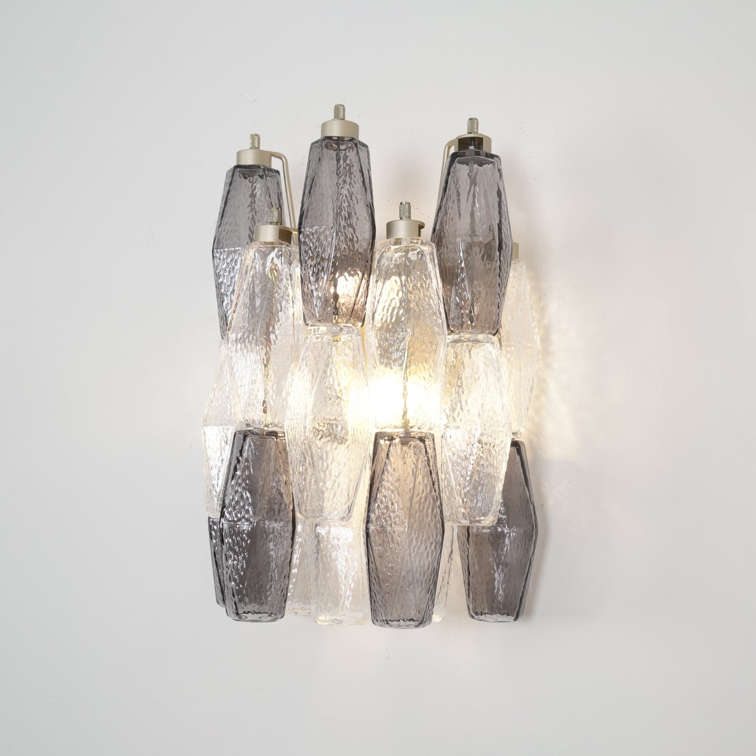 Aurora Wall Lamp Rhombus Glass Tiered Contemporary - Blowlighting