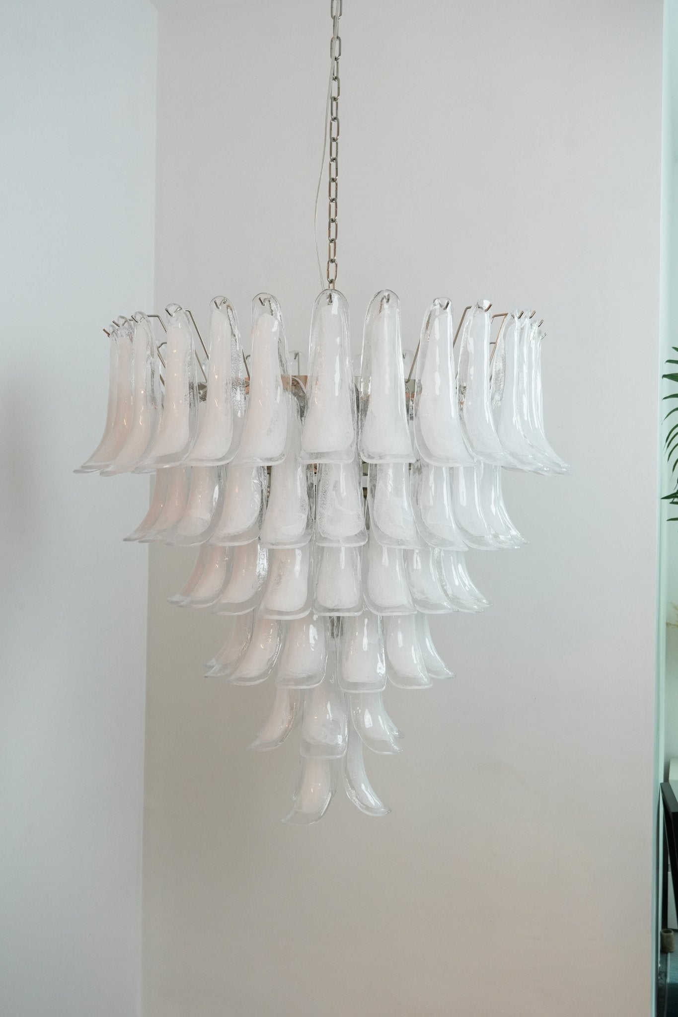Aurora Chandelier Murano Glass Petals Vintage - Blowlighting