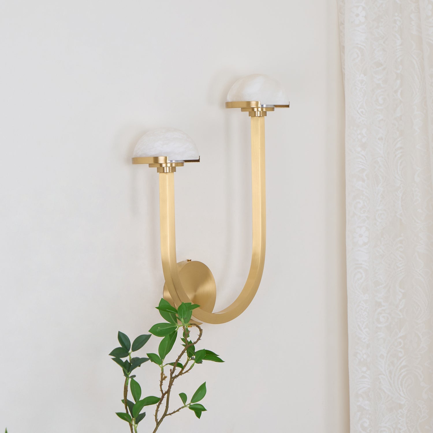 Vitalira Double Alabaster Wall Light - Blowlighting