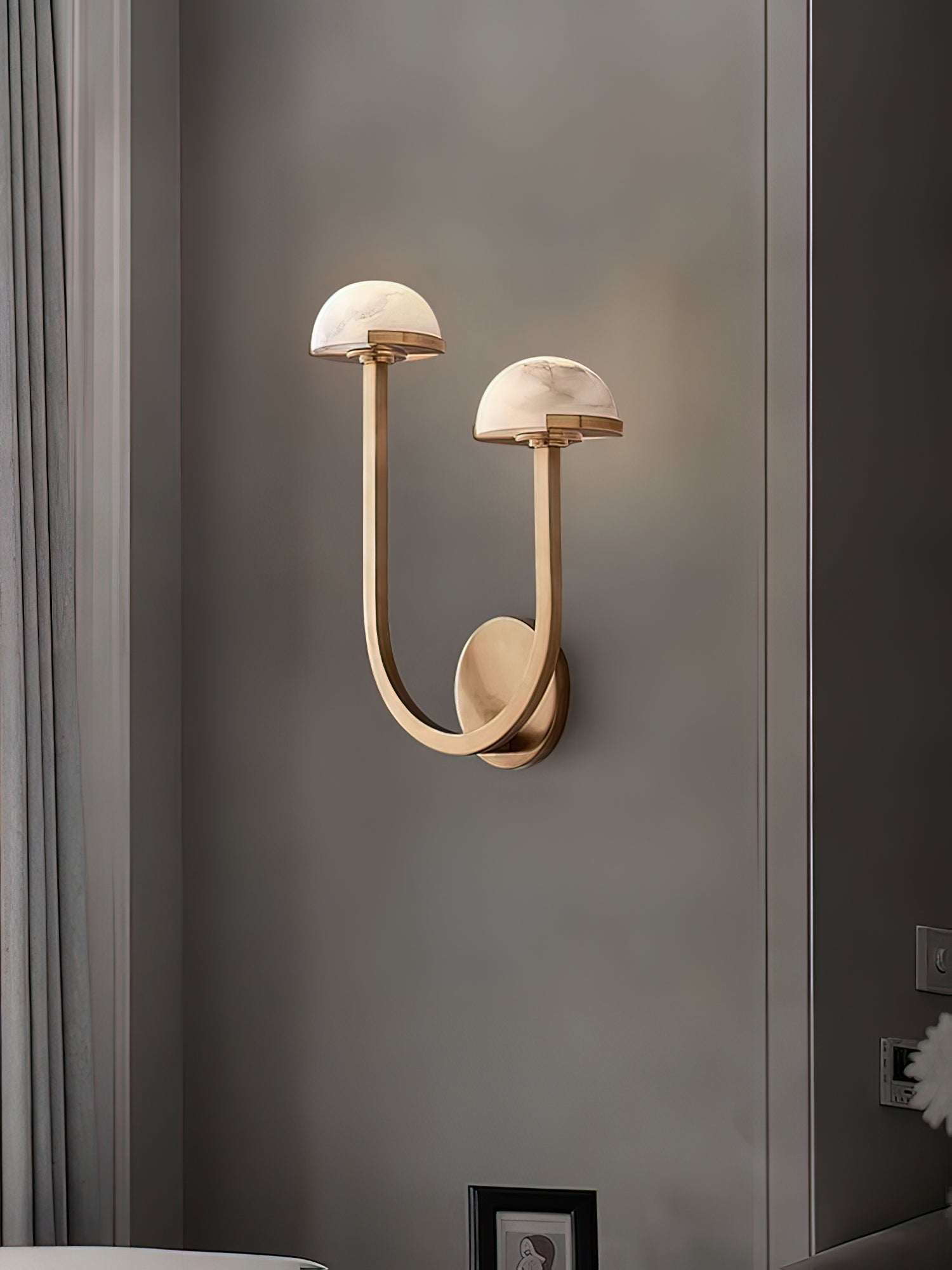 Vitalira Double Alabaster Wall Light - Blowlighting