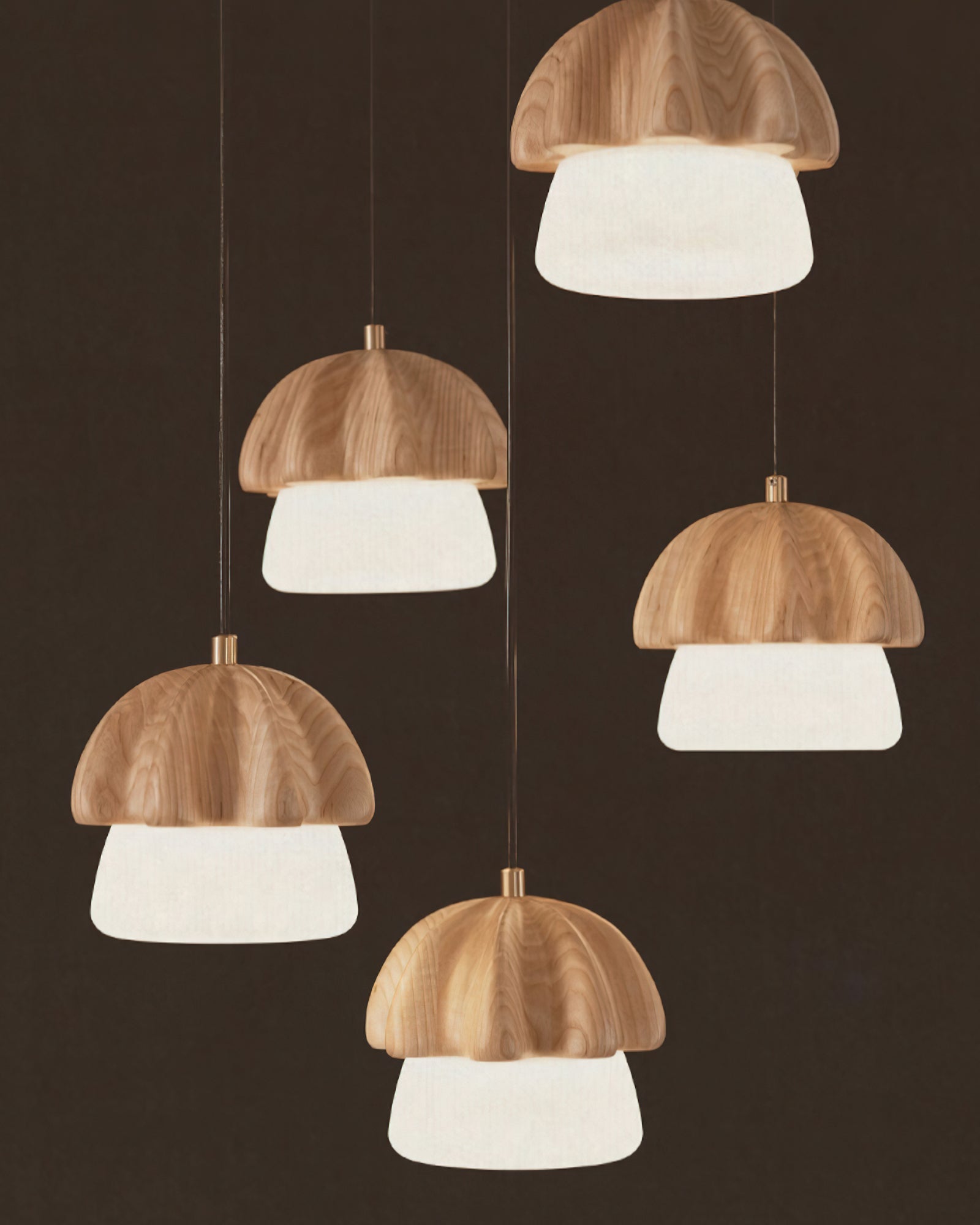 Mushroom Cluster Chandelier - Blowlighting