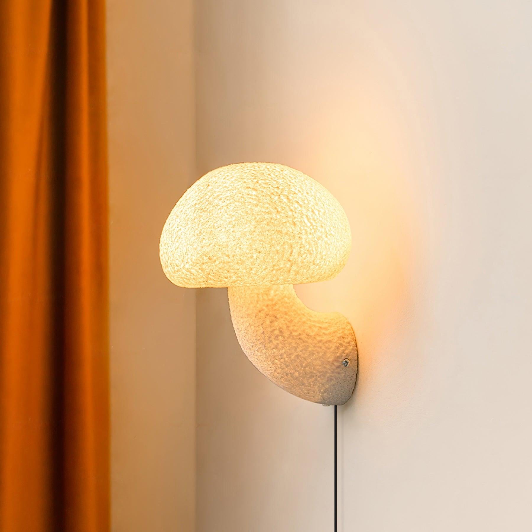 Mushroom Resin Plug-in Wall Lamp - Blowlighting