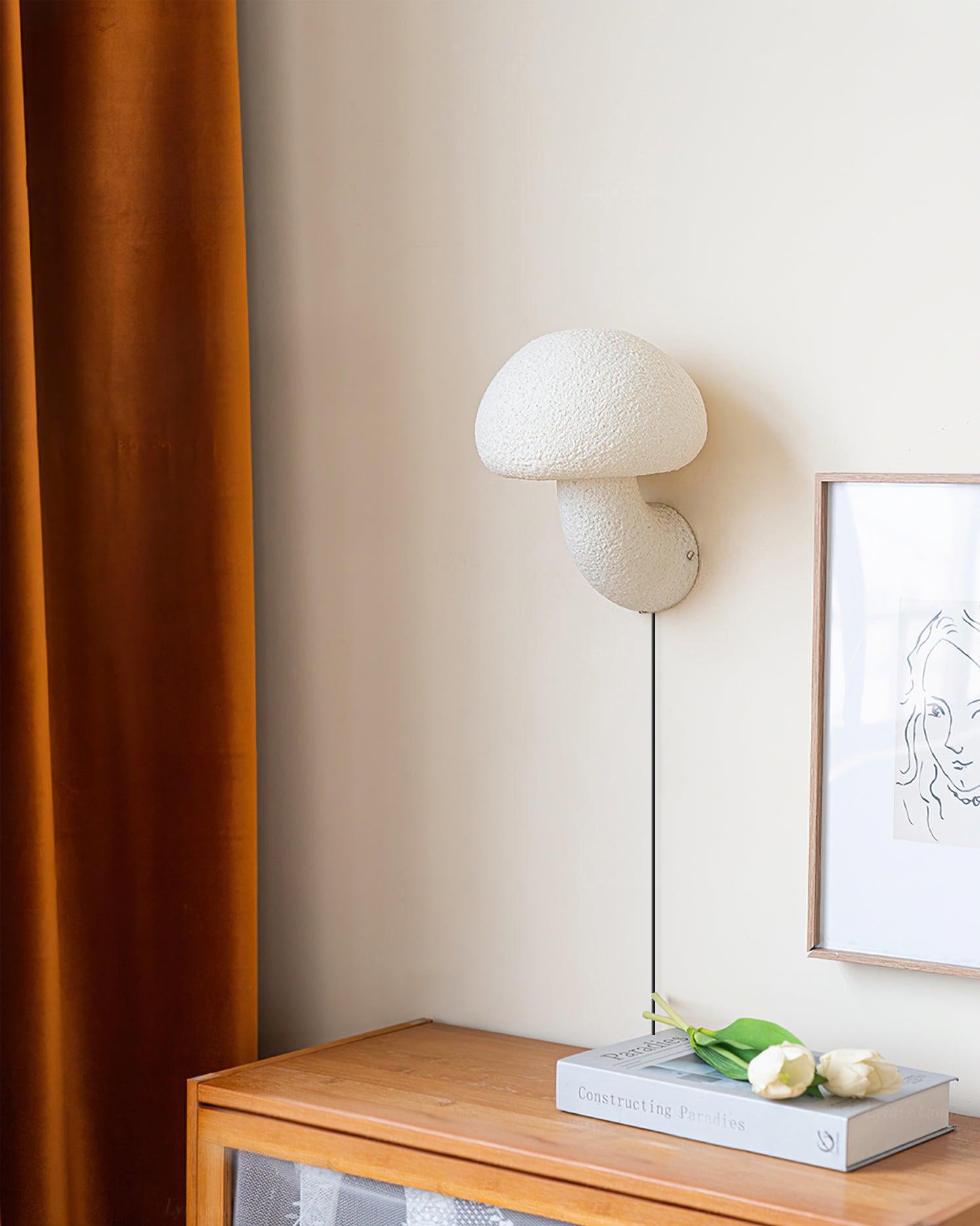 Mushroom Resin Plug-in Wall Lamp - Blowlighting